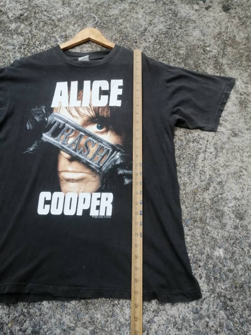 Band Tees × Vintage Vintage 90s Alice Cooper Trashes Japan 1990 Tour Size US M / EU 48-50 / 2 - 2 Thumbnail