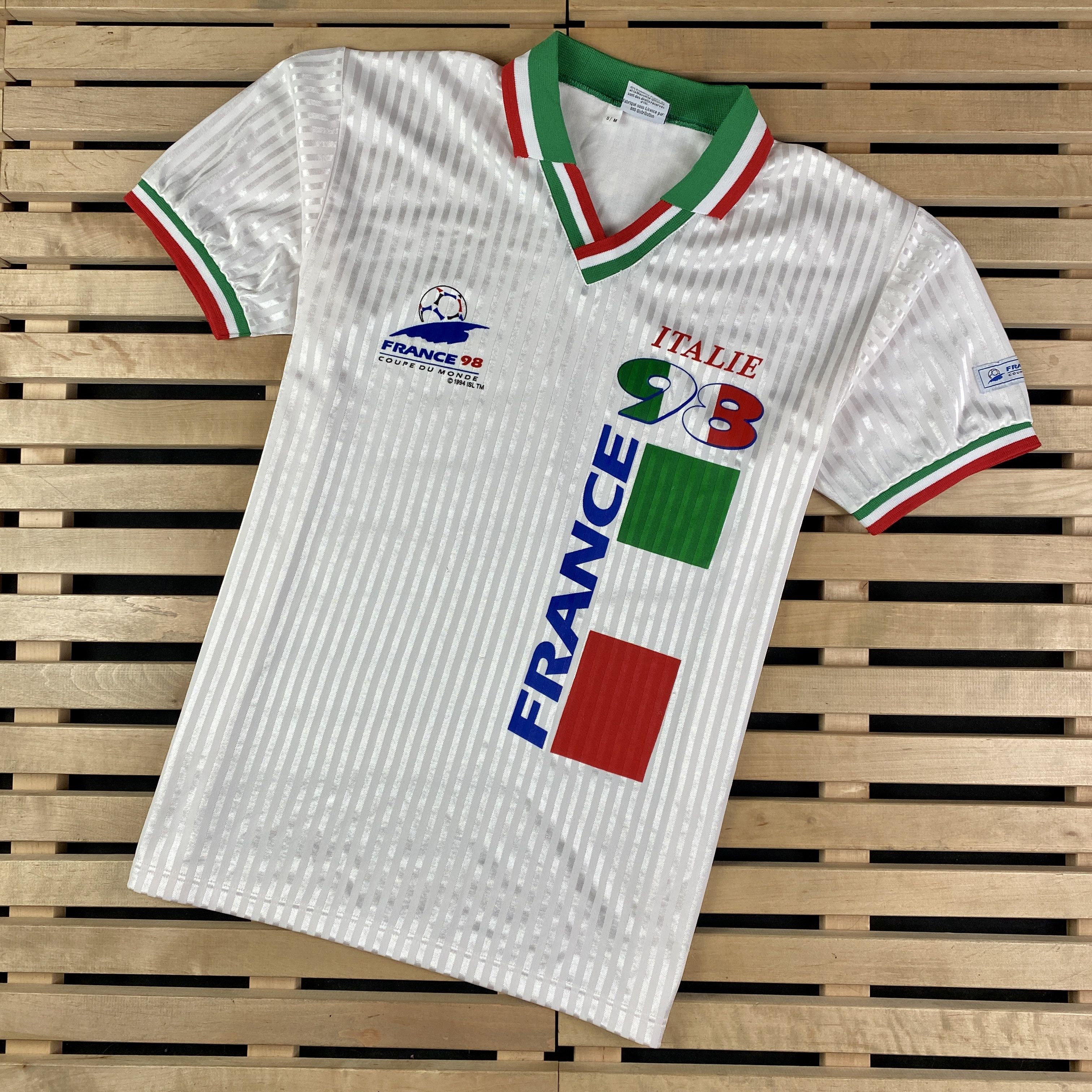 Vintage Vintage 1998 World Cup France Jersey Coupe De Monde Size S/M Size US S / EU 44-46 / 1 - 1 Thumbnail