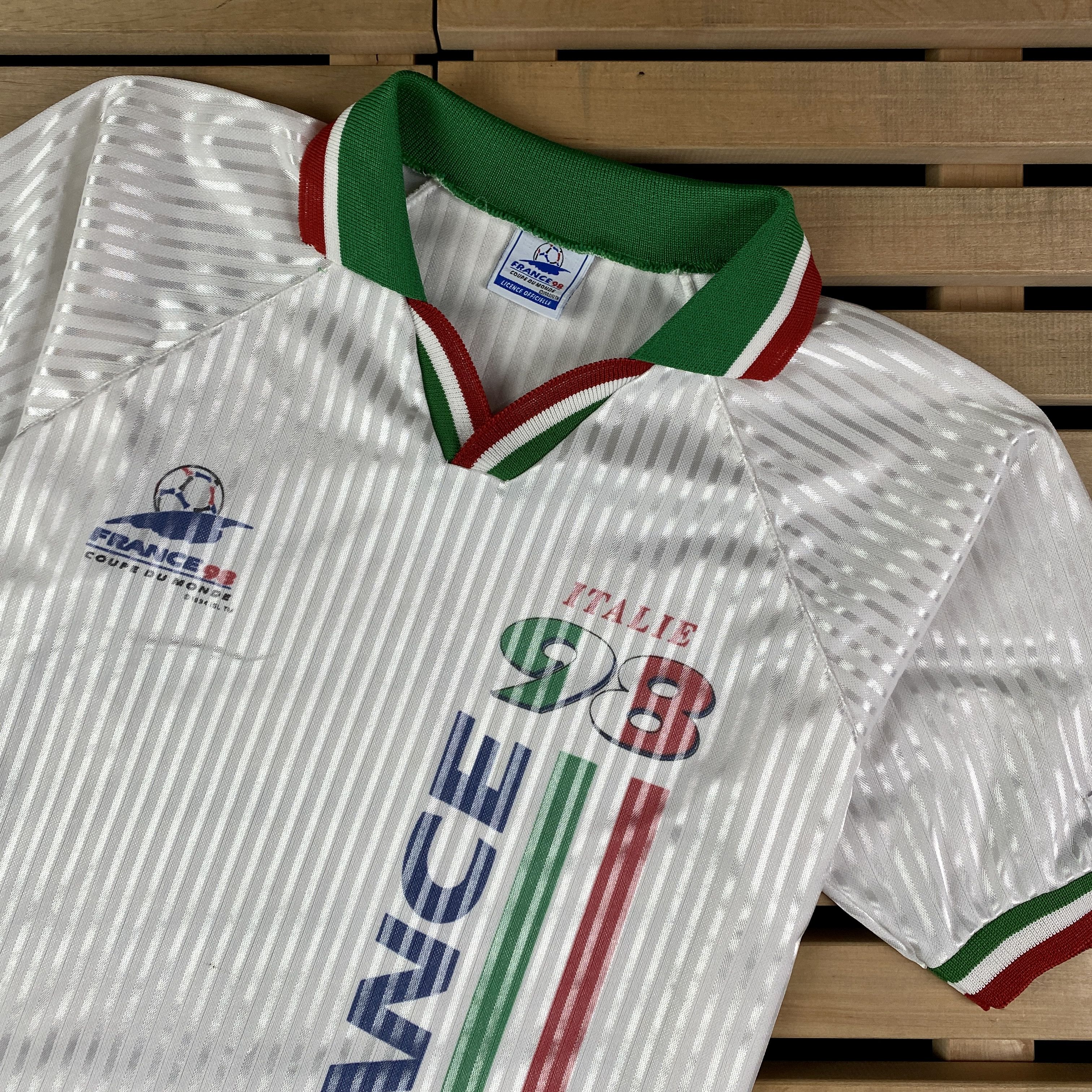 Vintage Vintage 1998 World Cup France Jersey Coupe De Monde Size S/M Size US S / EU 44-46 / 1 - 2 Thumbnail