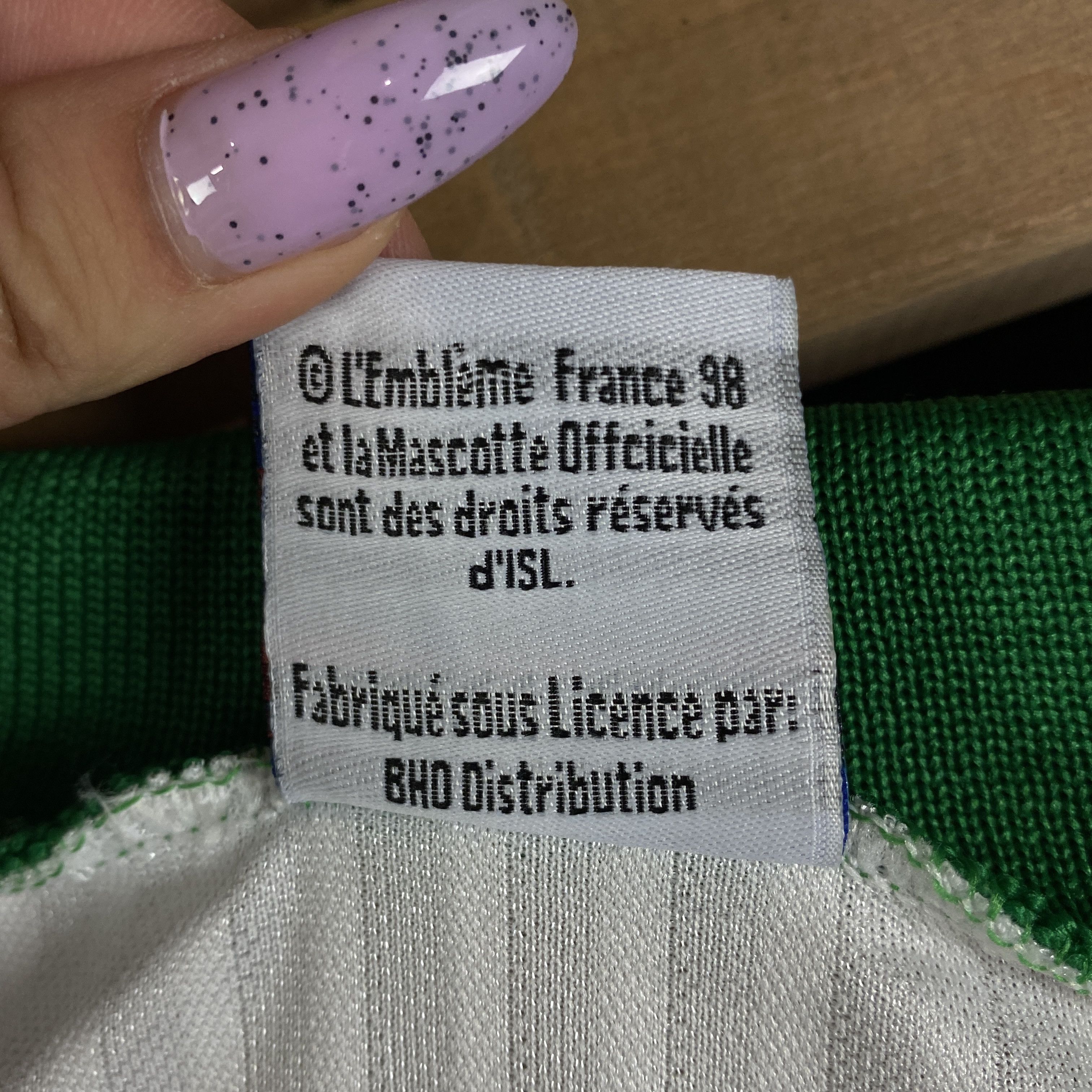 Vintage Vintage 1998 World Cup France Jersey Coupe De Monde Size S/M Size US S / EU 44-46 / 1 - 6 Thumbnail