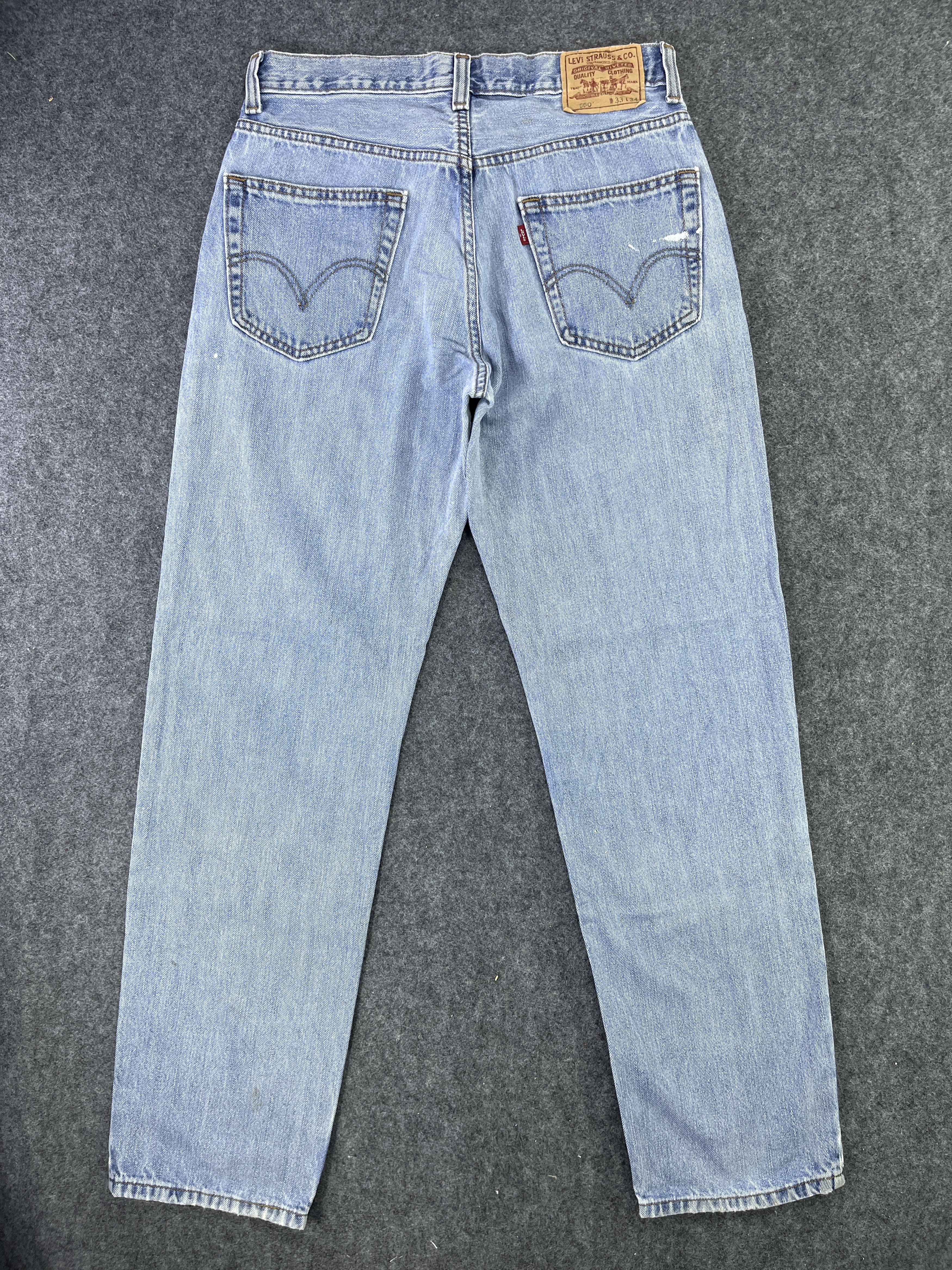 Levi's Vintage Levis 550 Stone Wash Jeans - J765 Size US 33 - 2 Thumbnail