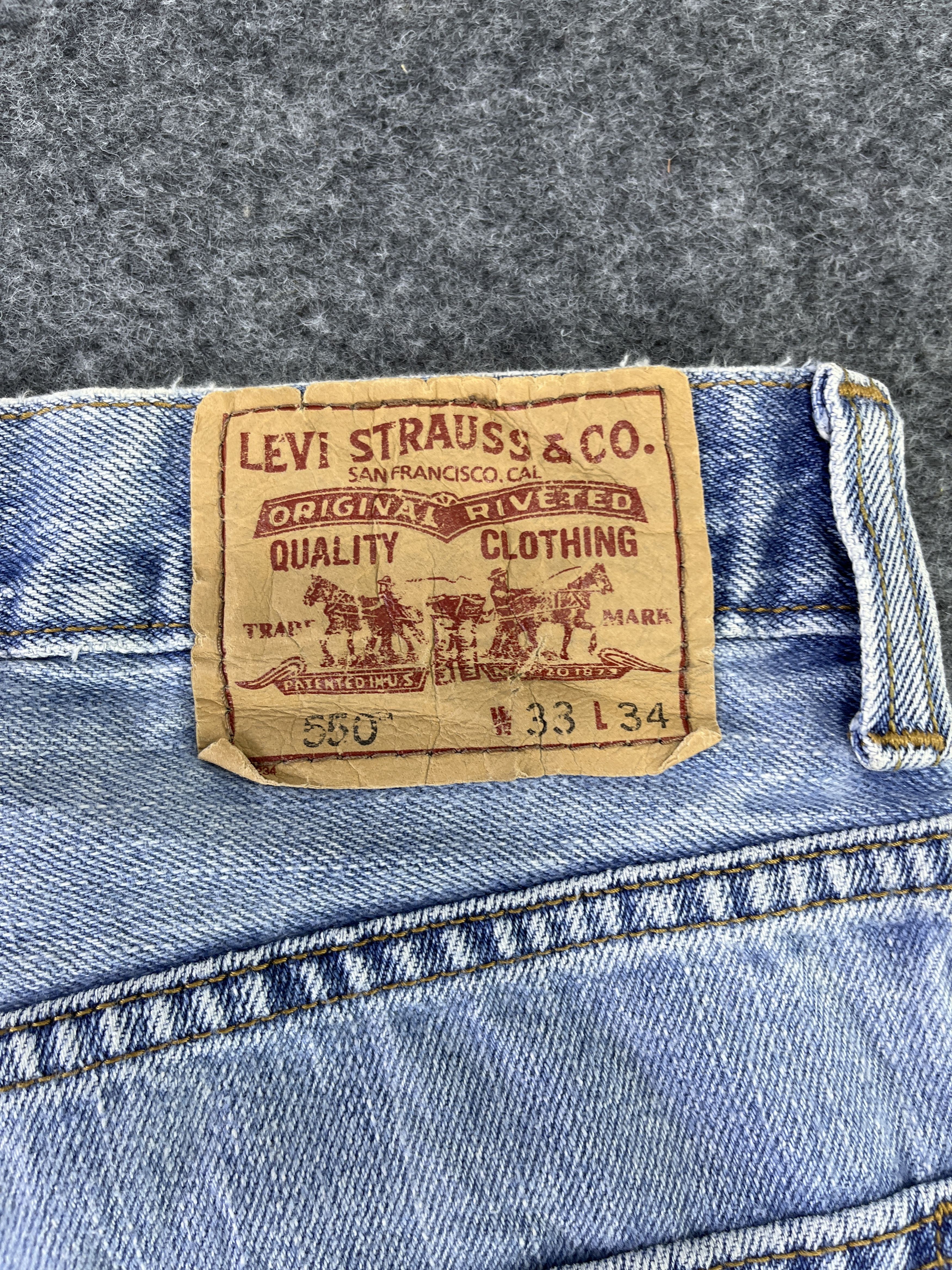 Levi's Vintage Levis 550 Stone Wash Jeans - J765 Size US 33 - 14 Thumbnail