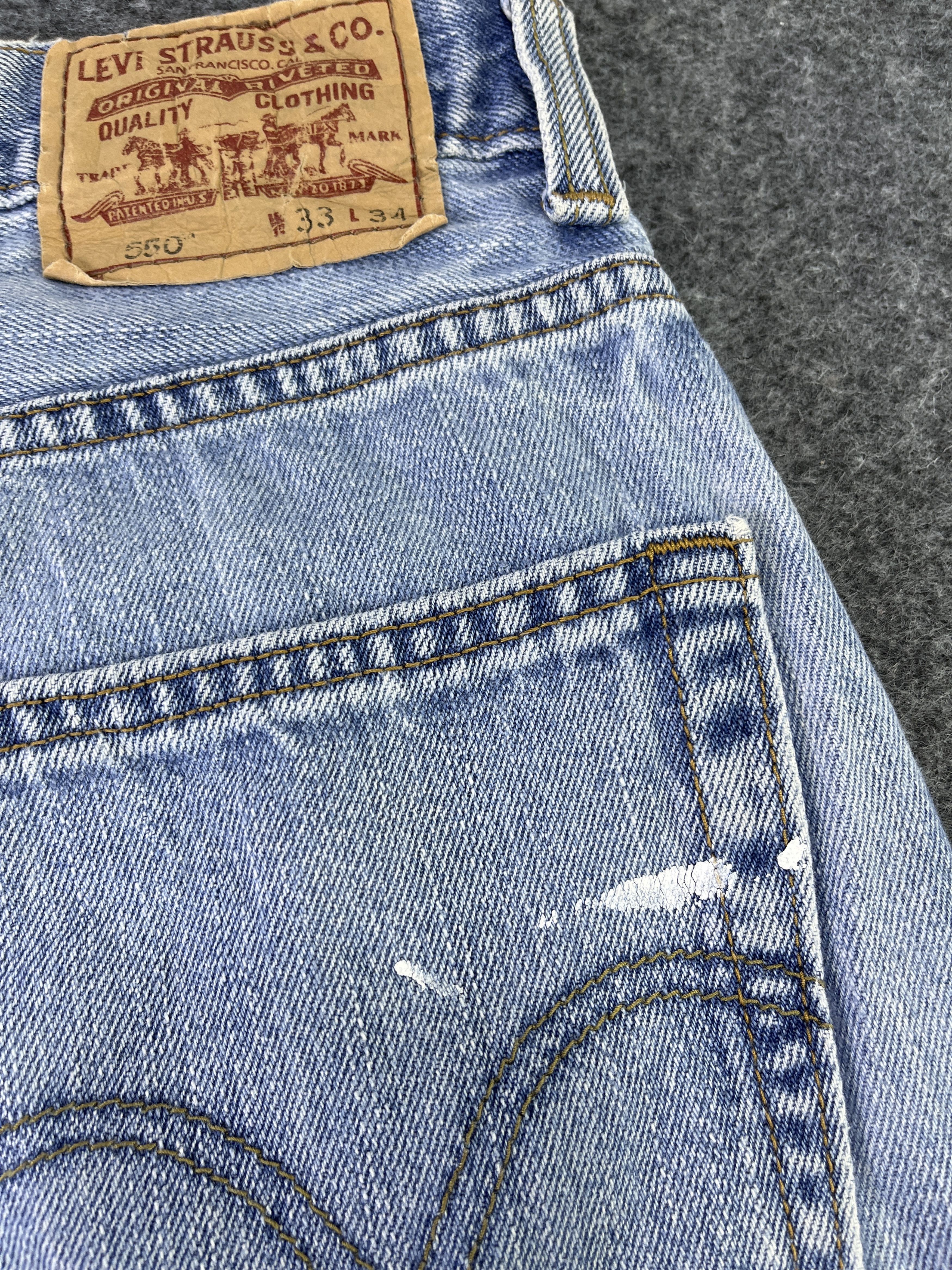 Levi's Vintage Levis 550 Stone Wash Jeans - J765 Size US 33 - 13 Thumbnail