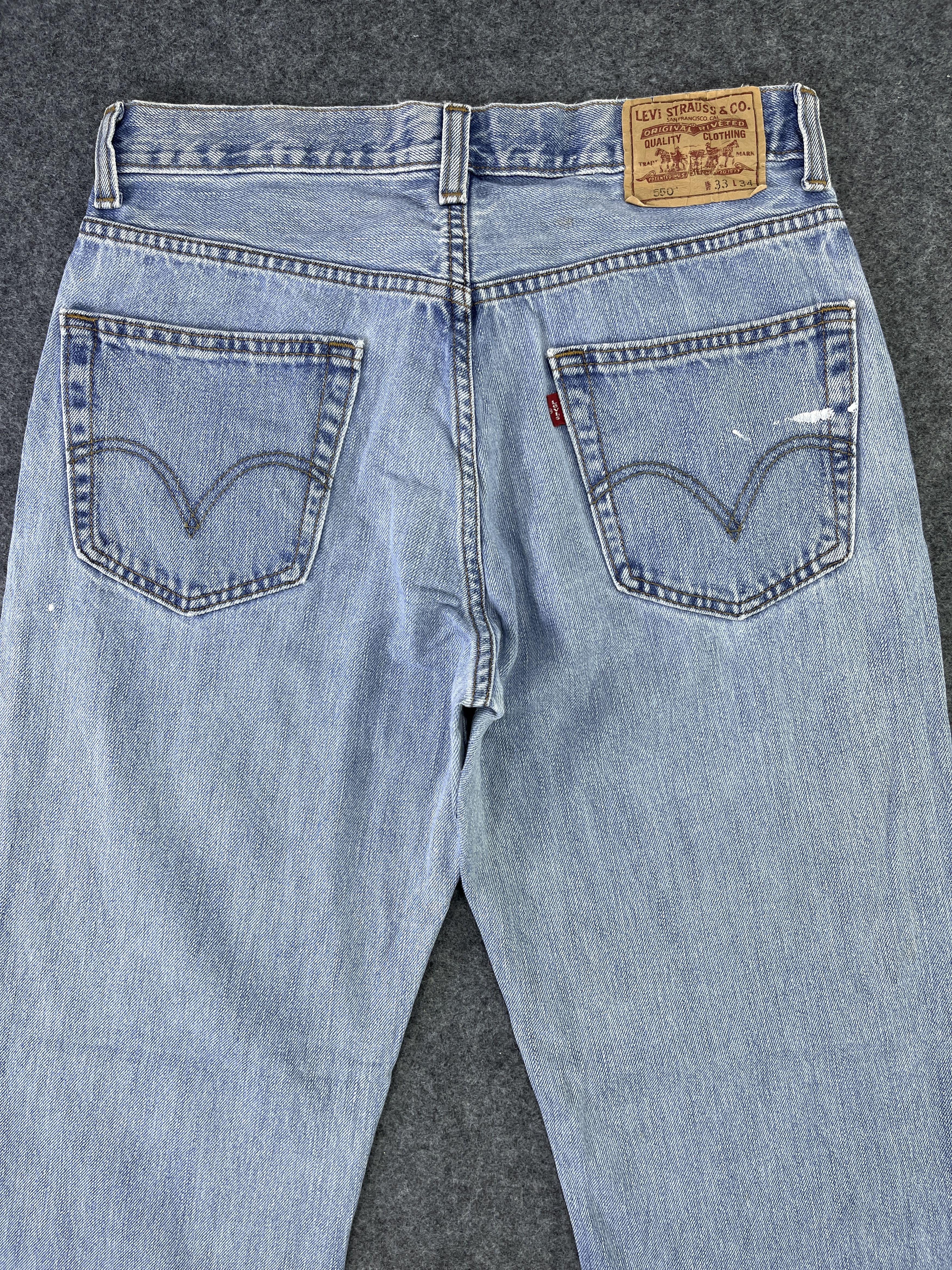Levi's Vintage Levis 550 Stone Wash Jeans - J765 Size US 33 - 4 Thumbnail