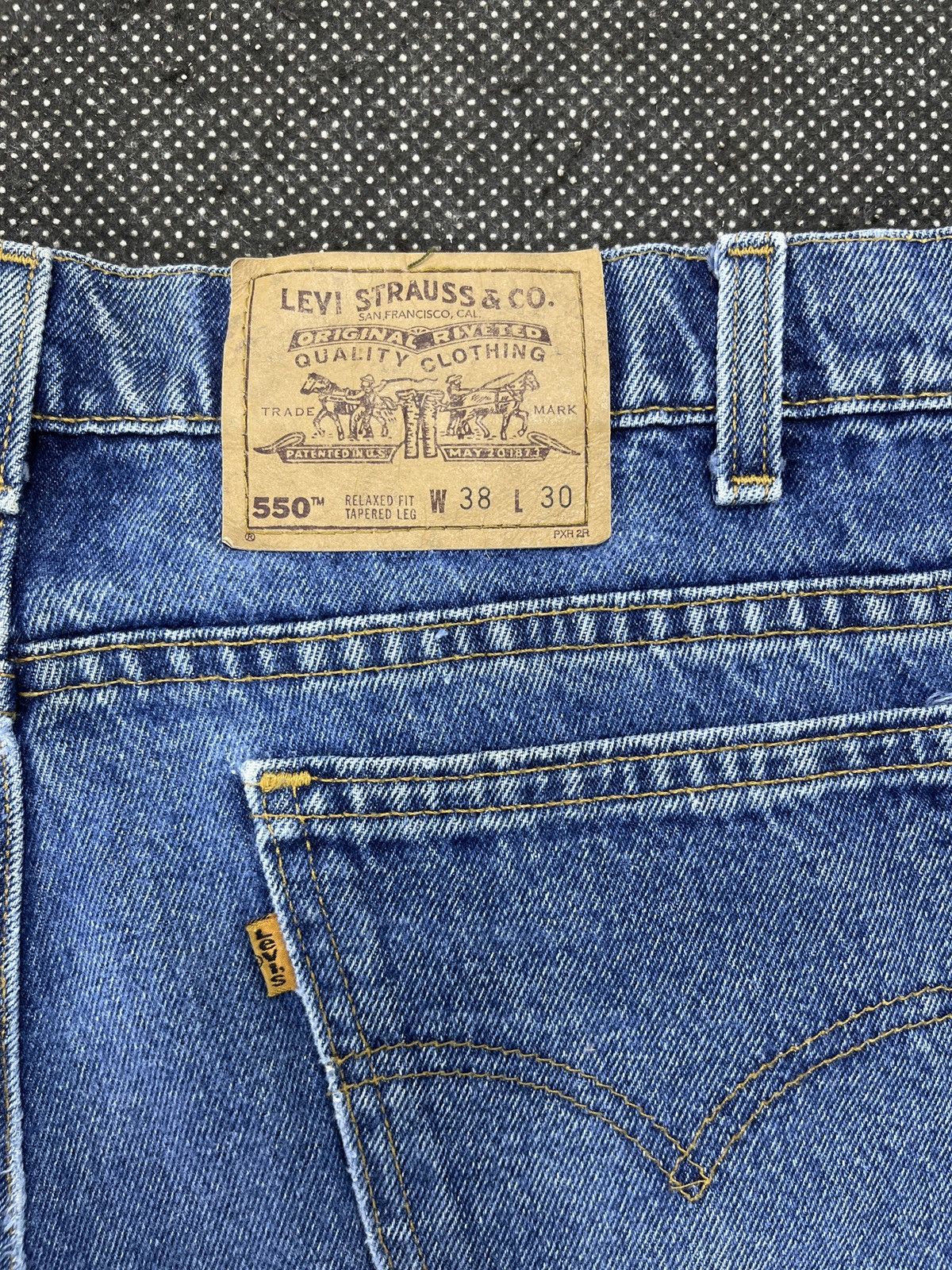Levi's 90s Vintage Levis 550 Orange Tabs Jeans - J472 Size US 38 / EU 54 - 11 Thumbnail