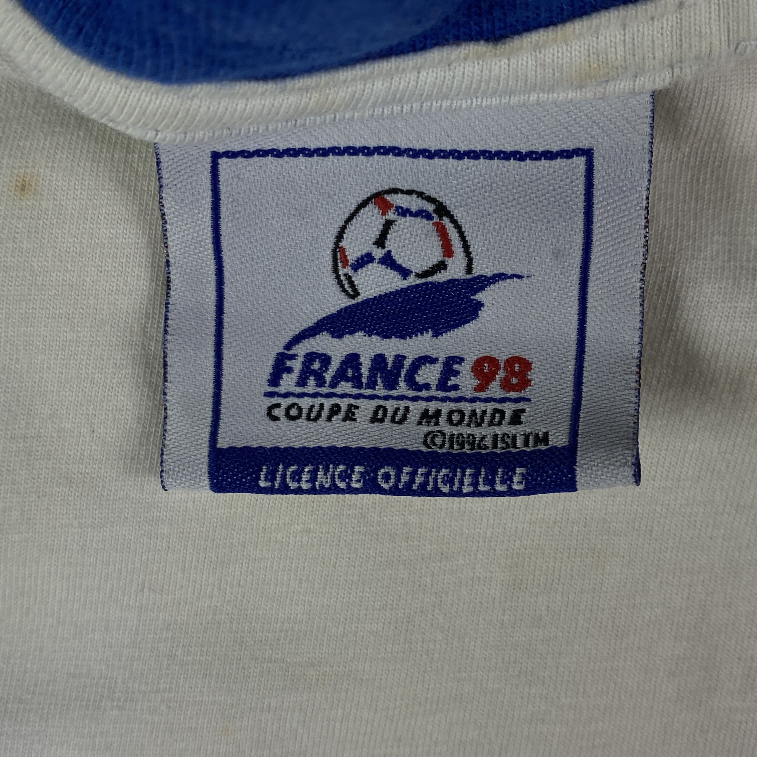 Vintage 1998 World Cup France T-Shirt Coupe De Monde Adidas Size S Size US S / EU 44-46 / 1 - 9 Thumbnail