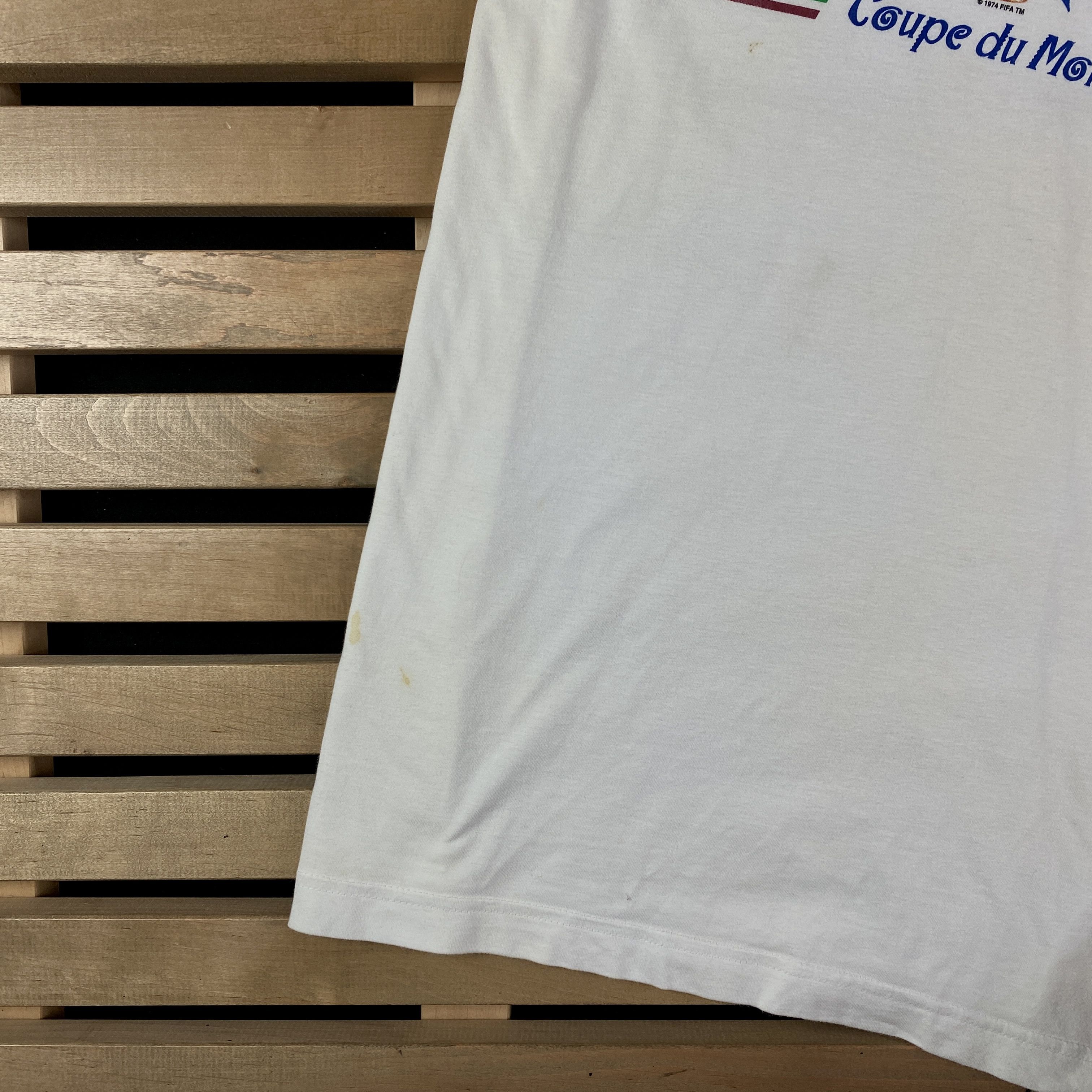 Vintage 1998 World Cup France T-Shirt Coupe De Monde Adidas Size S Size US S / EU 44-46 / 1 - 3 Thumbnail