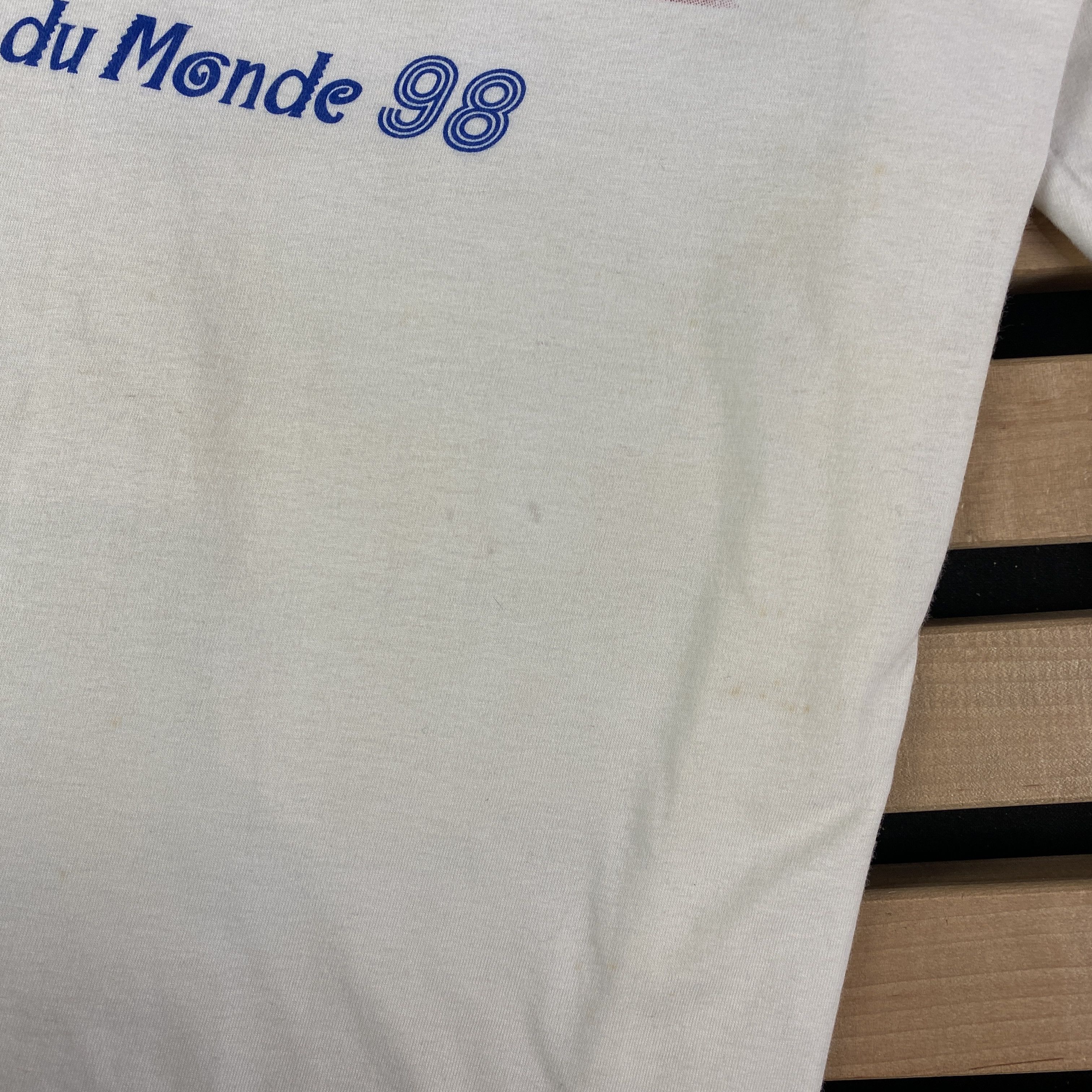 Vintage 1998 World Cup France T-Shirt Coupe De Monde Adidas Size S Size US S / EU 44-46 / 1 - 6 Thumbnail