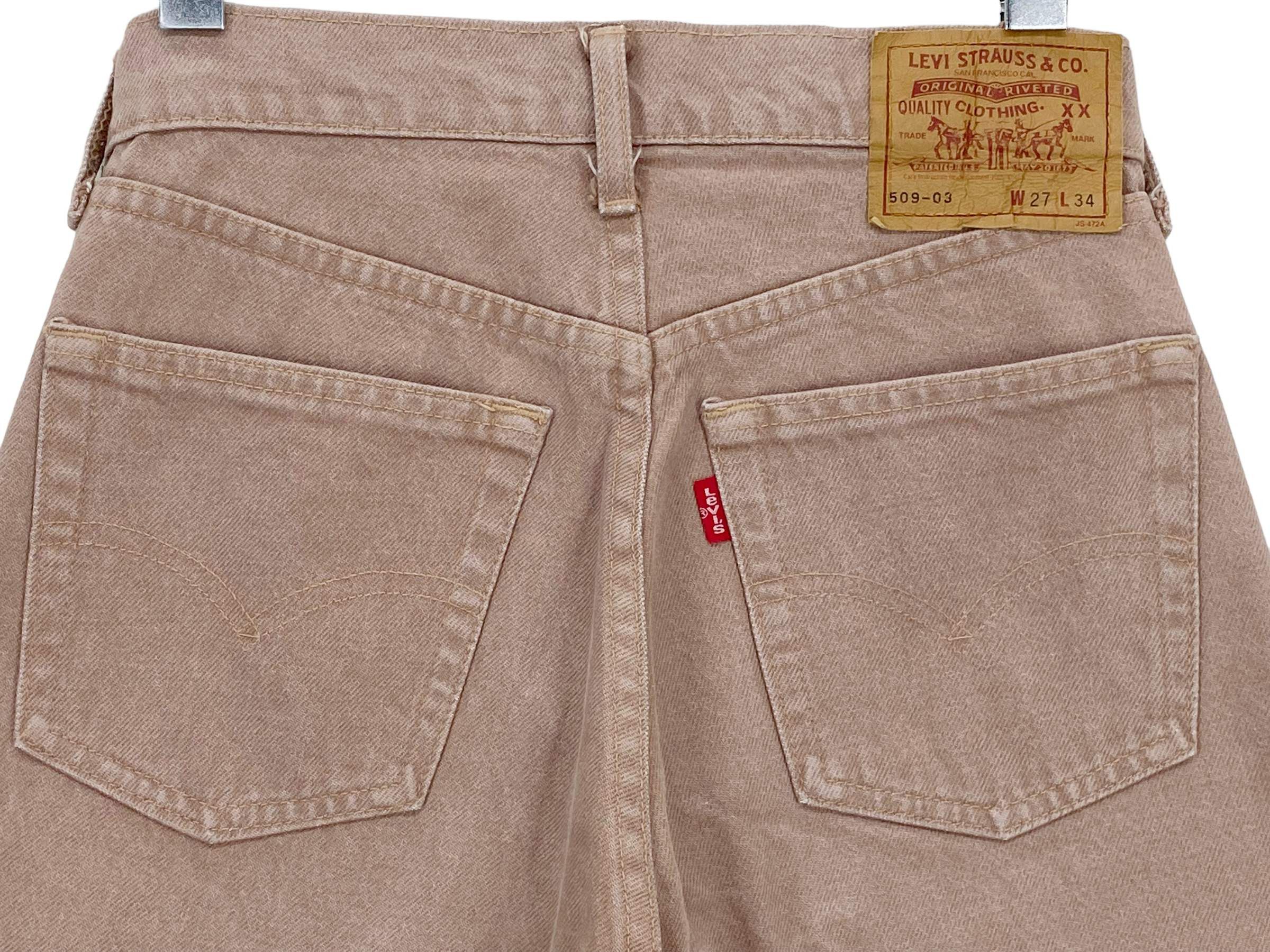 Levi's × Levi's Vintage Clothing 90s Levis Jeans Faded Brown High Waisted Jeans Made in Japan Size 26" / US 2 / IT 38 - 10 Thumbnail