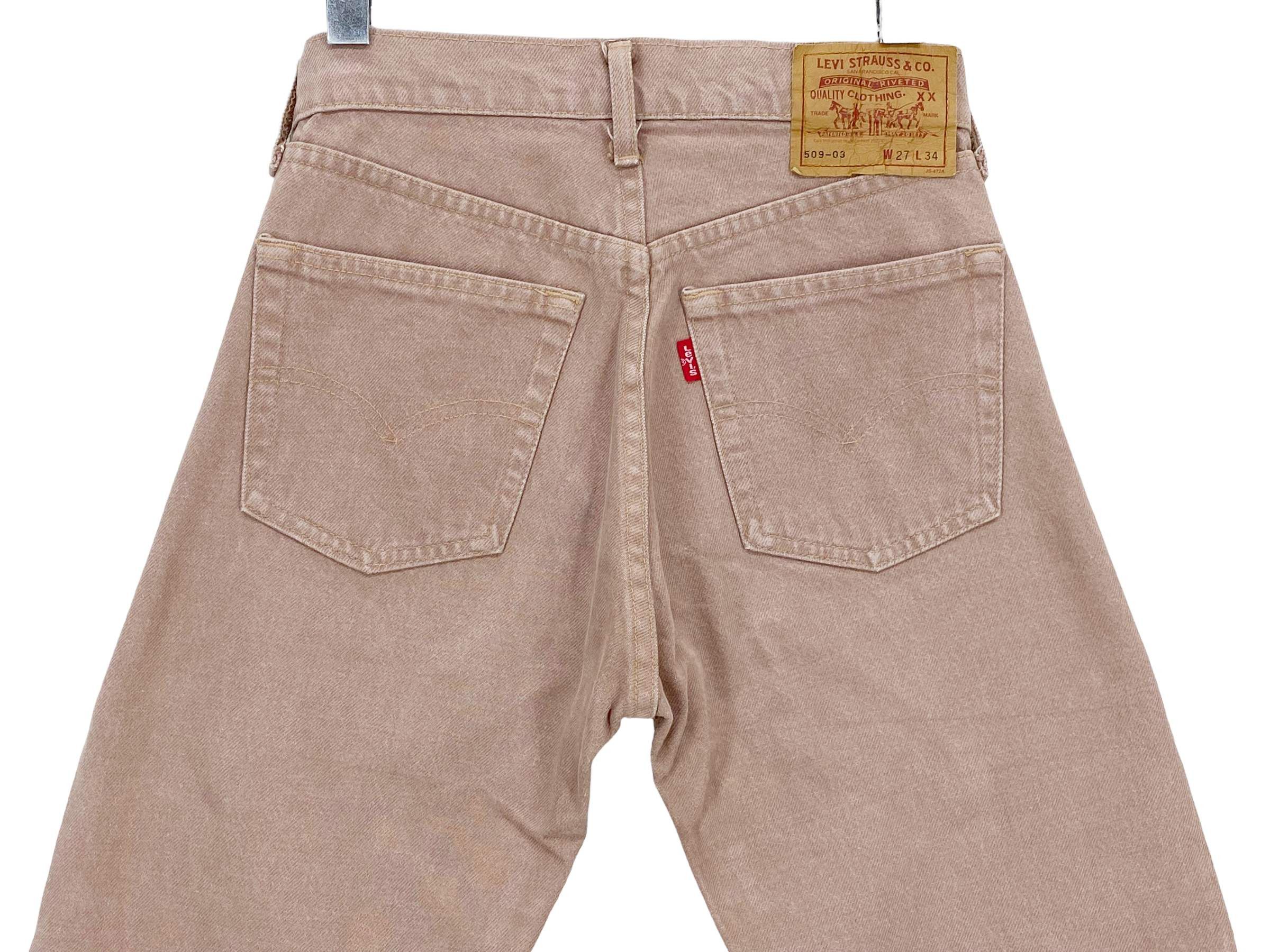 Levi's × Levi's Vintage Clothing 90s Levis Jeans Faded Brown High Waisted Jeans Made in Japan Size 26" / US 2 / IT 38 - 7 Thumbnail