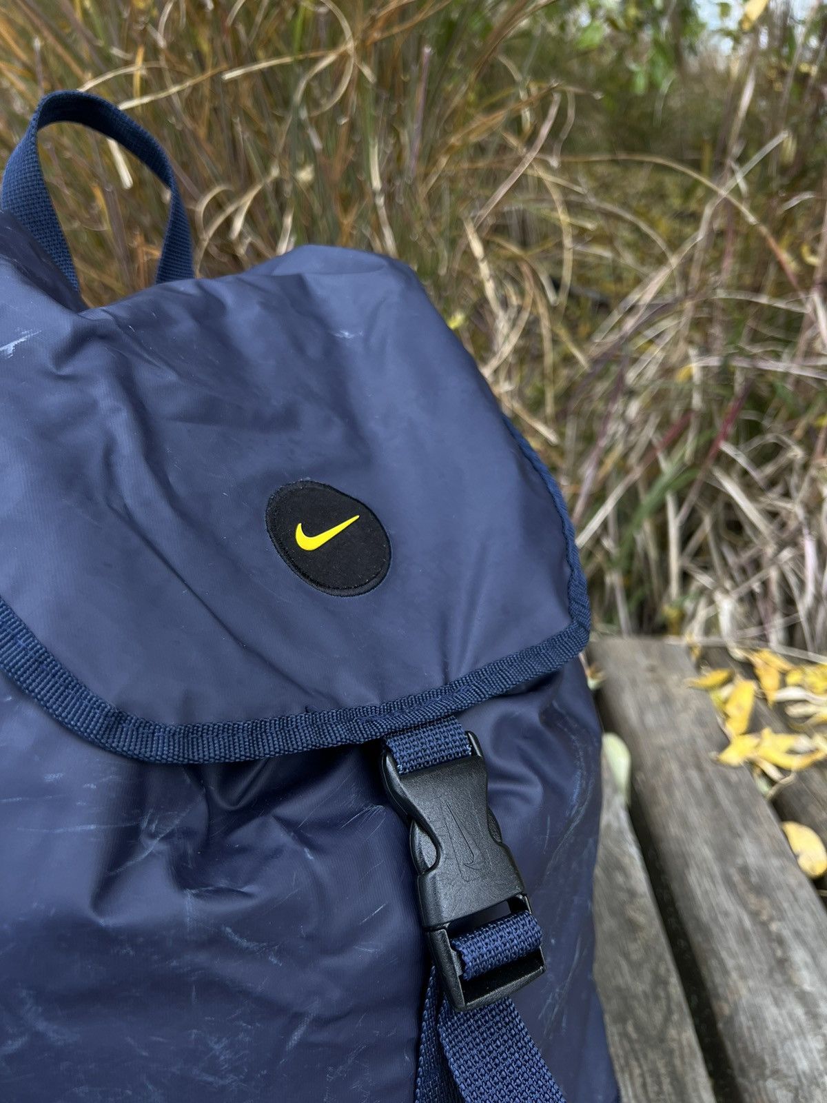 Nike × Vintage •Free shipping• Vintage Nike Backpack Bag Swoosh Size ONE SIZE - 2 Thumbnail