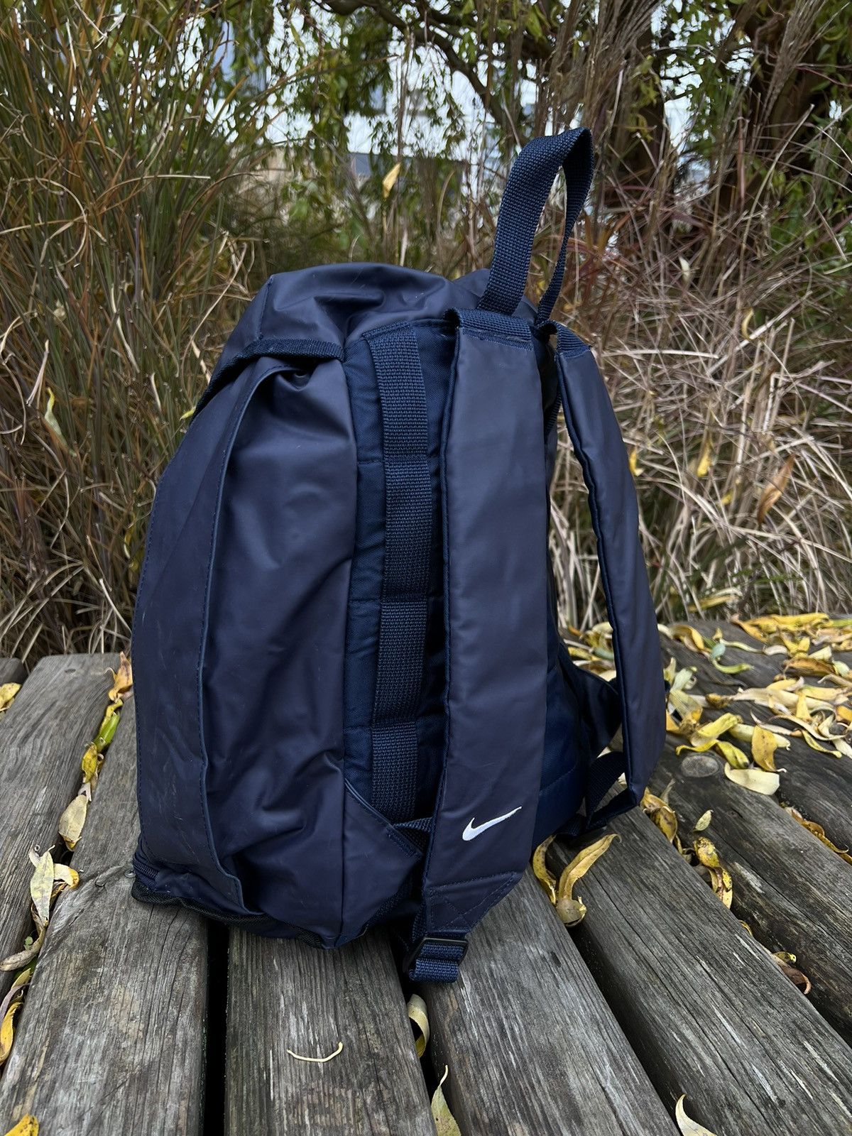 Nike × Vintage •Free shipping• Vintage Nike Backpack Bag Swoosh Size ONE SIZE - 4 Thumbnail