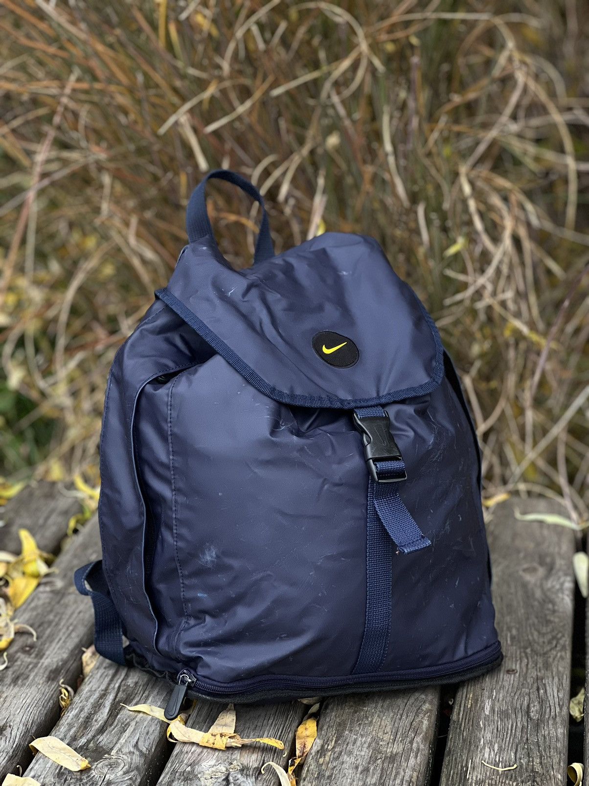Nike × Vintage •Free shipping• Vintage Nike Backpack Bag Swoosh Size ONE SIZE - 1 Thumbnail