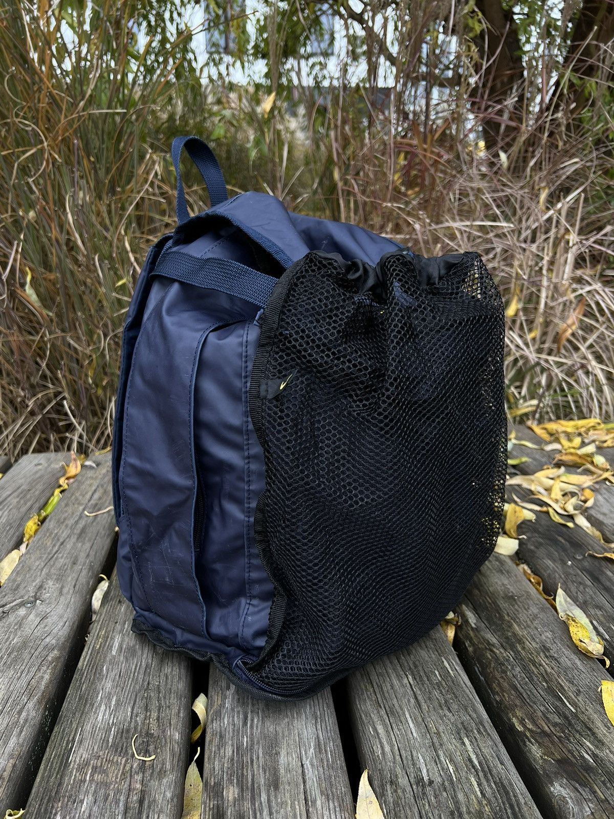 Nike × Vintage •Free shipping• Vintage Nike Backpack Bag Swoosh Size ONE SIZE - 9 Thumbnail