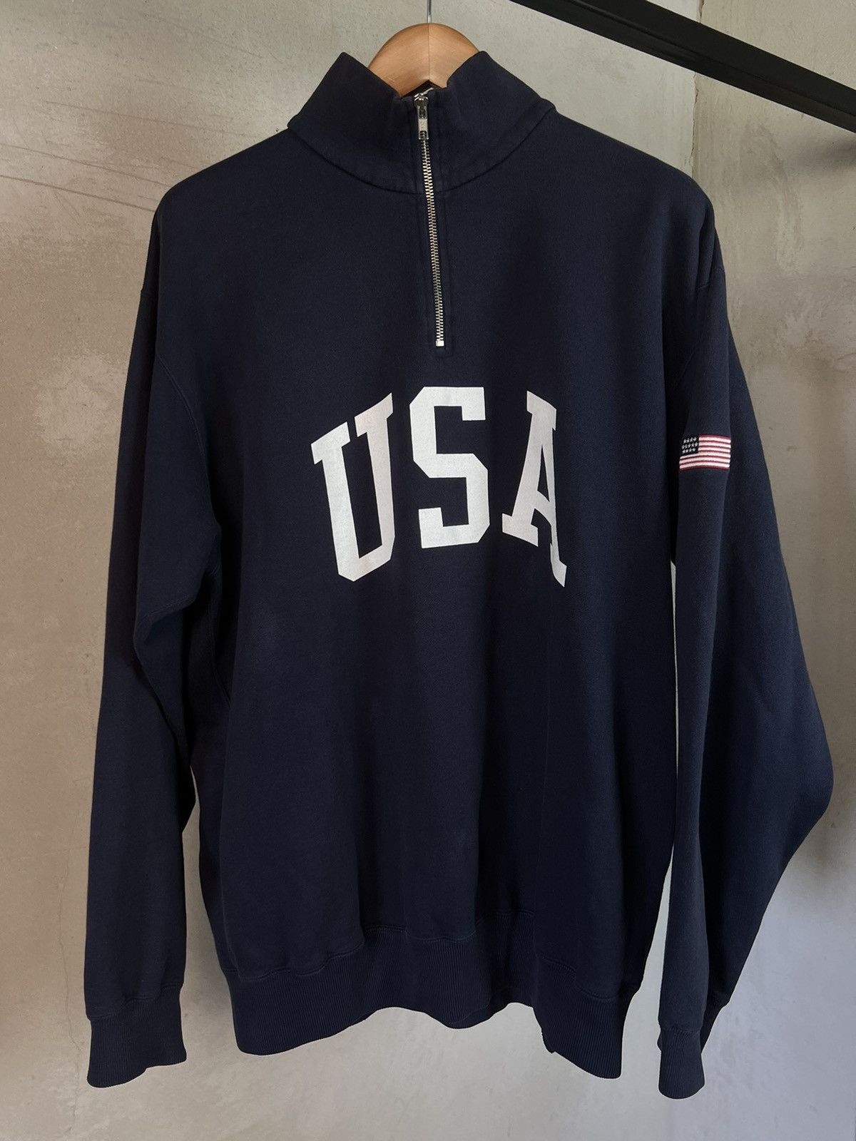 Vintage 90’s Ralph Lauren polo blue sweatshirt