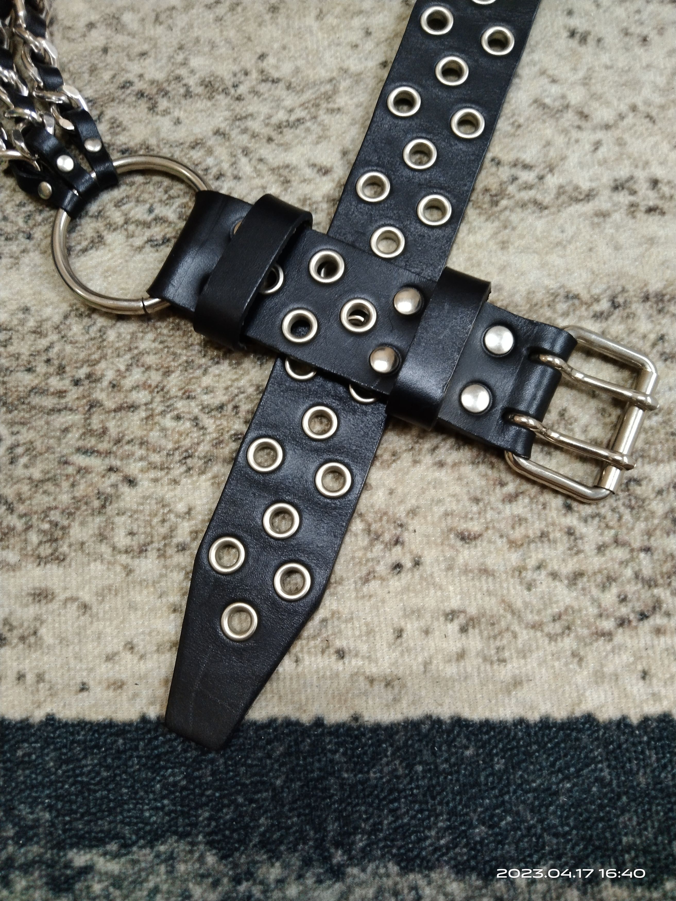 Leather BUENO GIORNATA CHAIN LEATHER BELT(SIZE 28-33) Size ONE SIZE - 4 Thumbnail