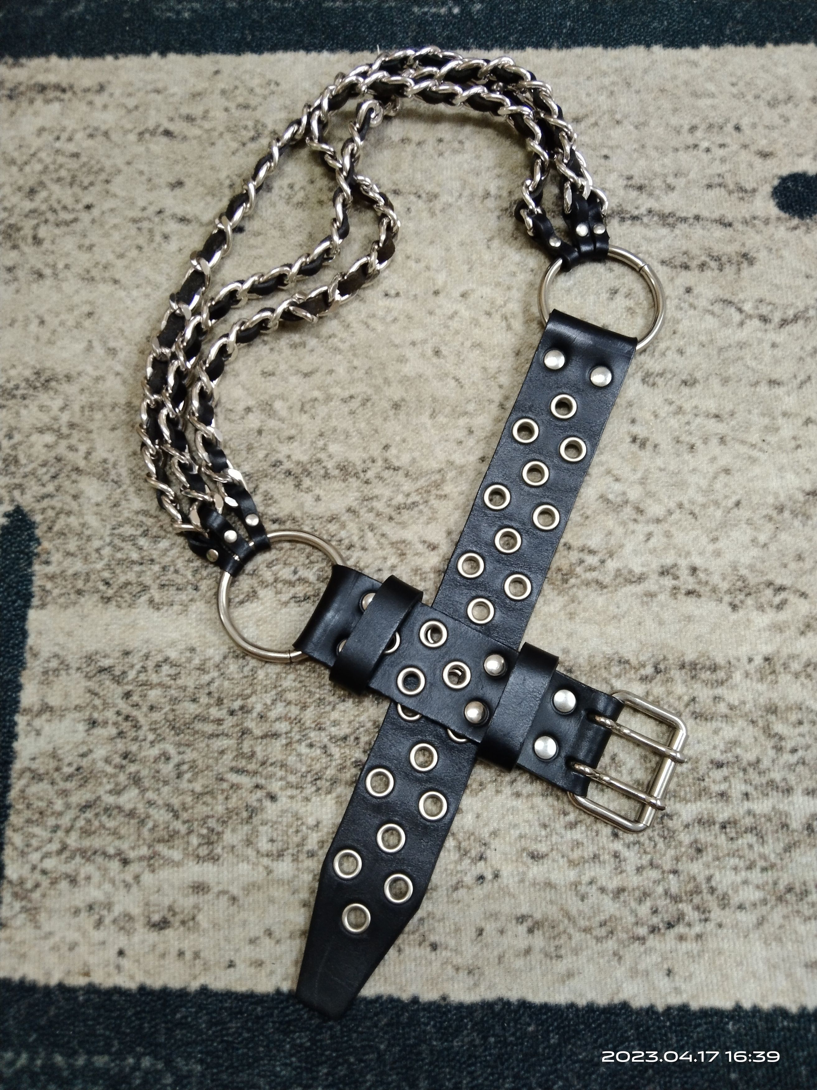 Leather BUENO GIORNATA CHAIN LEATHER BELT(SIZE 28-33) Size ONE SIZE - 1 Thumbnail