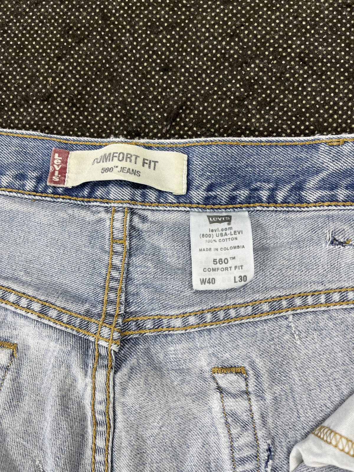 Levi's Vintage Levis 560 Stone Wash Jeans - J714 Size US 40 / EU 56 - 7 Thumbnail