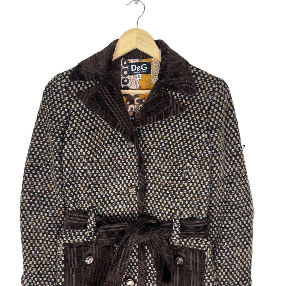 Dolce & Gabbana 🌟DOLCE & GABBANA PETITE WITH BELT LONG JACKET Size S / US 4 / IT 40 - 3 Thumbnail