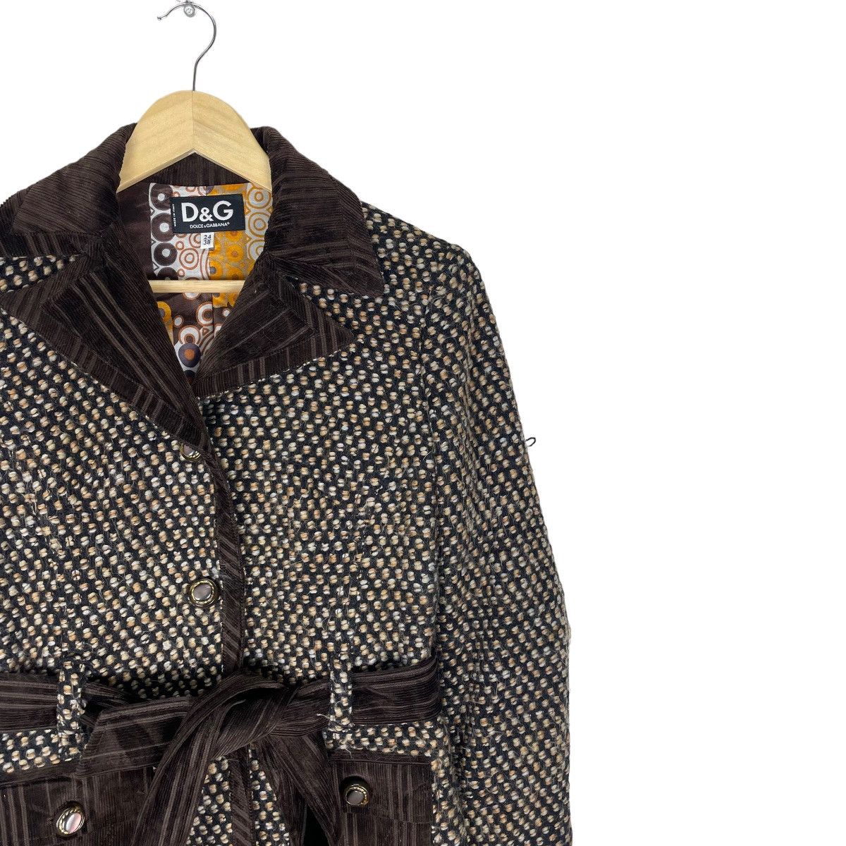 Dolce & Gabbana 🌟DOLCE & GABBANA PETITE WITH BELT LONG JACKET Size S / US 4 / IT 40 - 4 Thumbnail