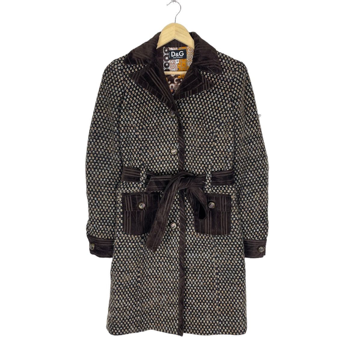 Dolce & Gabbana 🌟DOLCE & GABBANA PETITE WITH BELT LONG JACKET Size S / US 4 / IT 40 - 2 Thumbnail