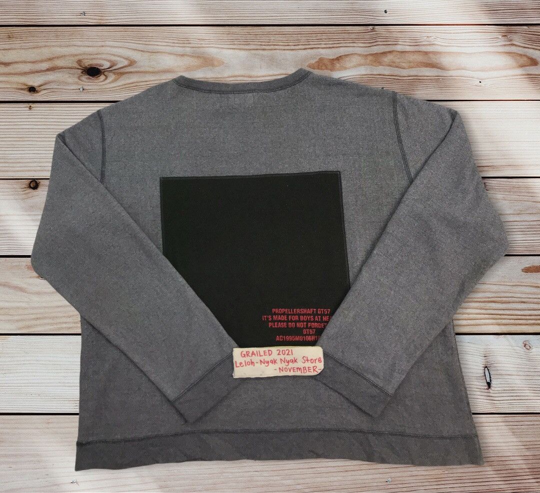 Japanese Brand × Other Propellershaft 9 big logo sweatshirt Size US XXL / EU 58 / 5 - 2 Thumbnail