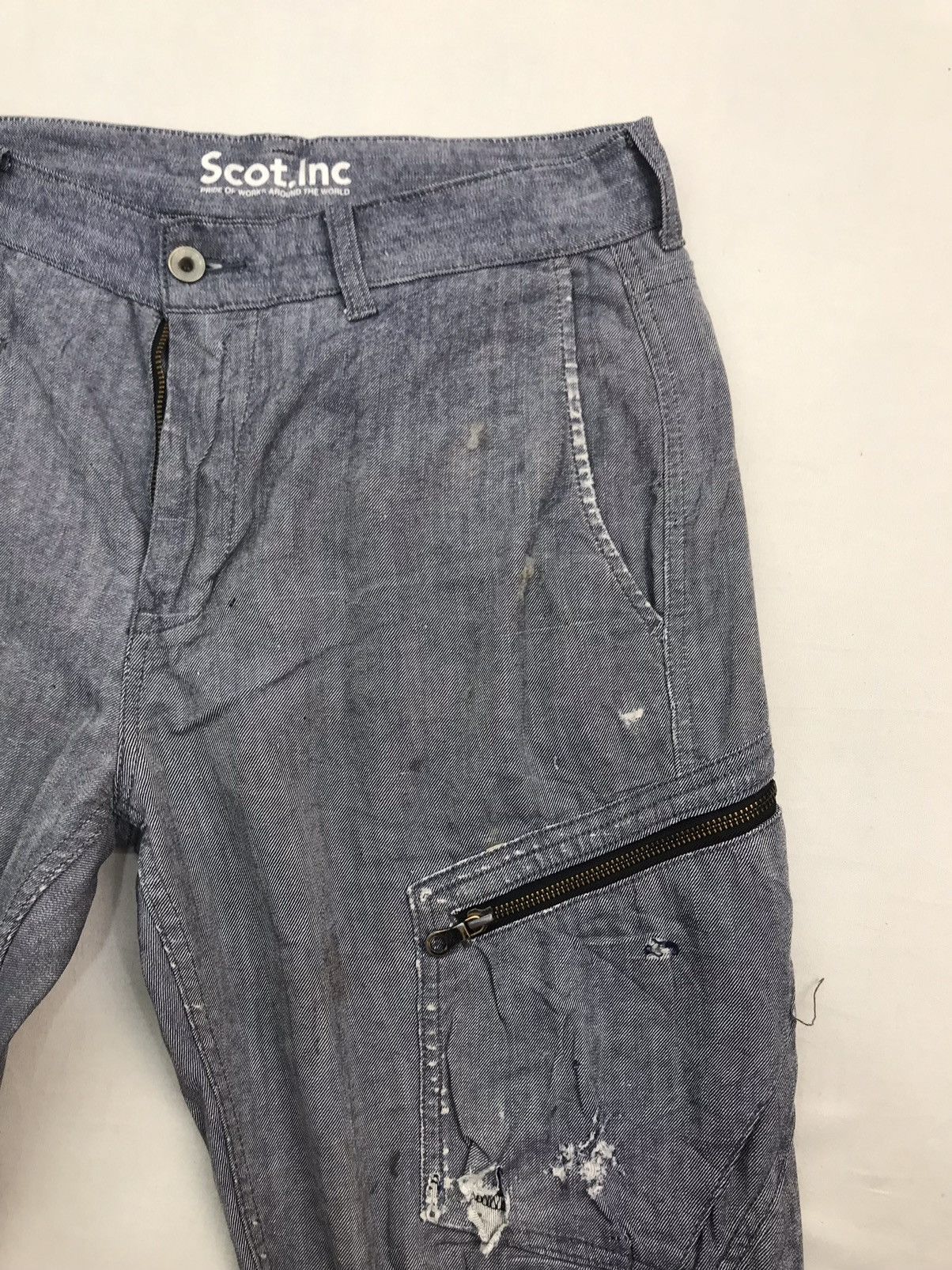 Other ❌Last Drop❌Scot inc distressed multipocket Cargo Pants Size US 30 / EU 46 - 5 Thumbnail