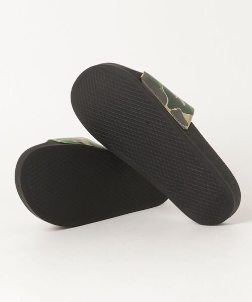 Bape A BATHING APE ABC CAMO SLIDE SANDALS M Green 27 | Grailed