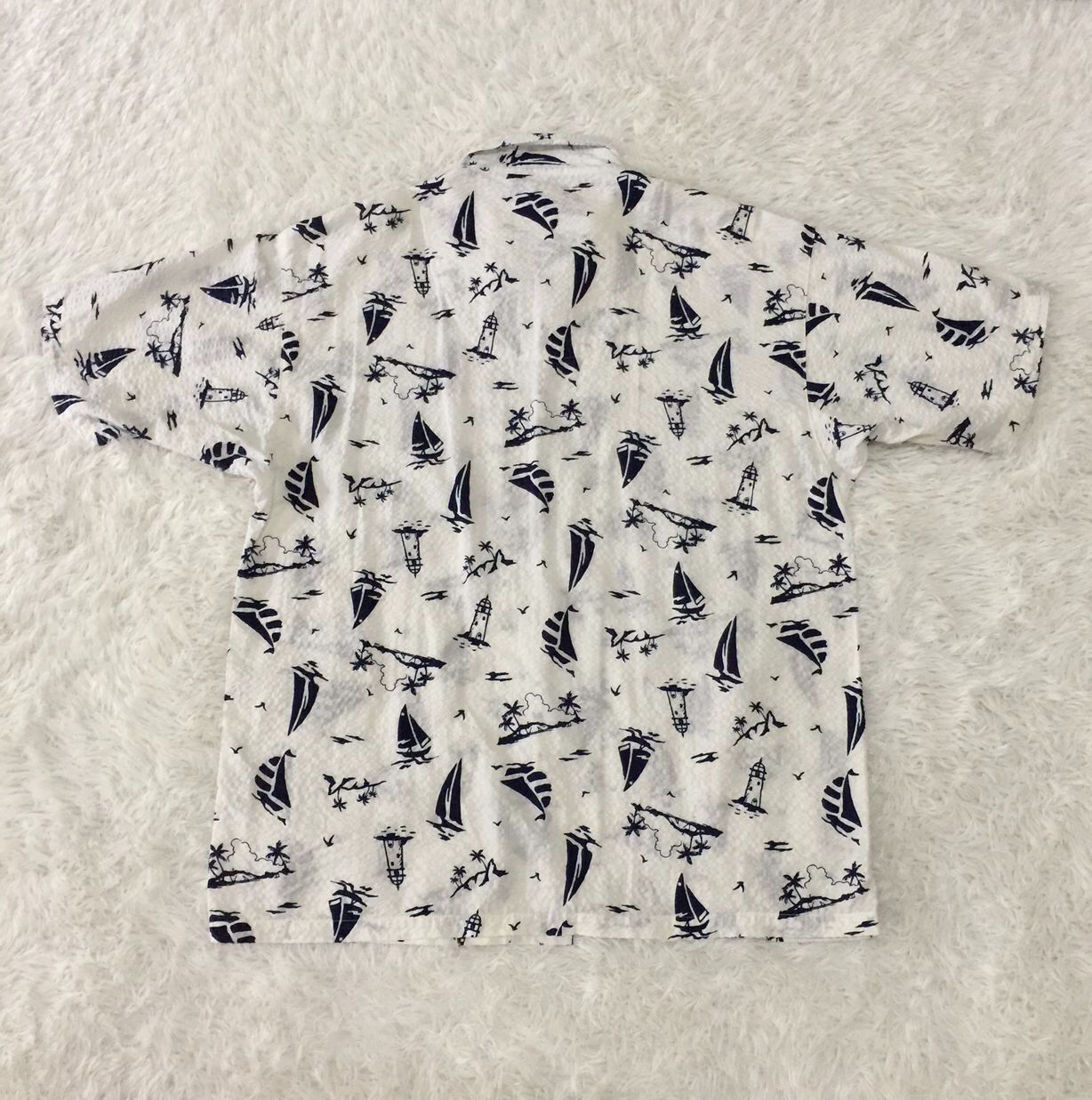Japanese Brand Topvalu Fullprinted Button Up Shirt Size US L / EU 52-54 / 3 - 2 Thumbnail