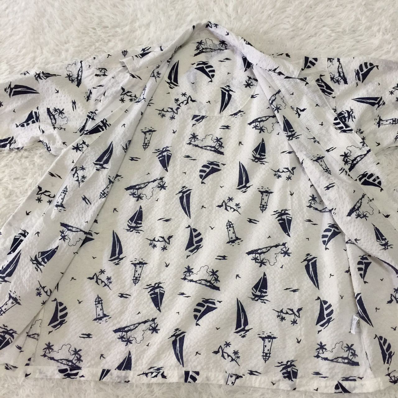 Japanese Brand Topvalu Fullprinted Button Up Shirt Size US L / EU 52-54 / 3 - 3 Thumbnail