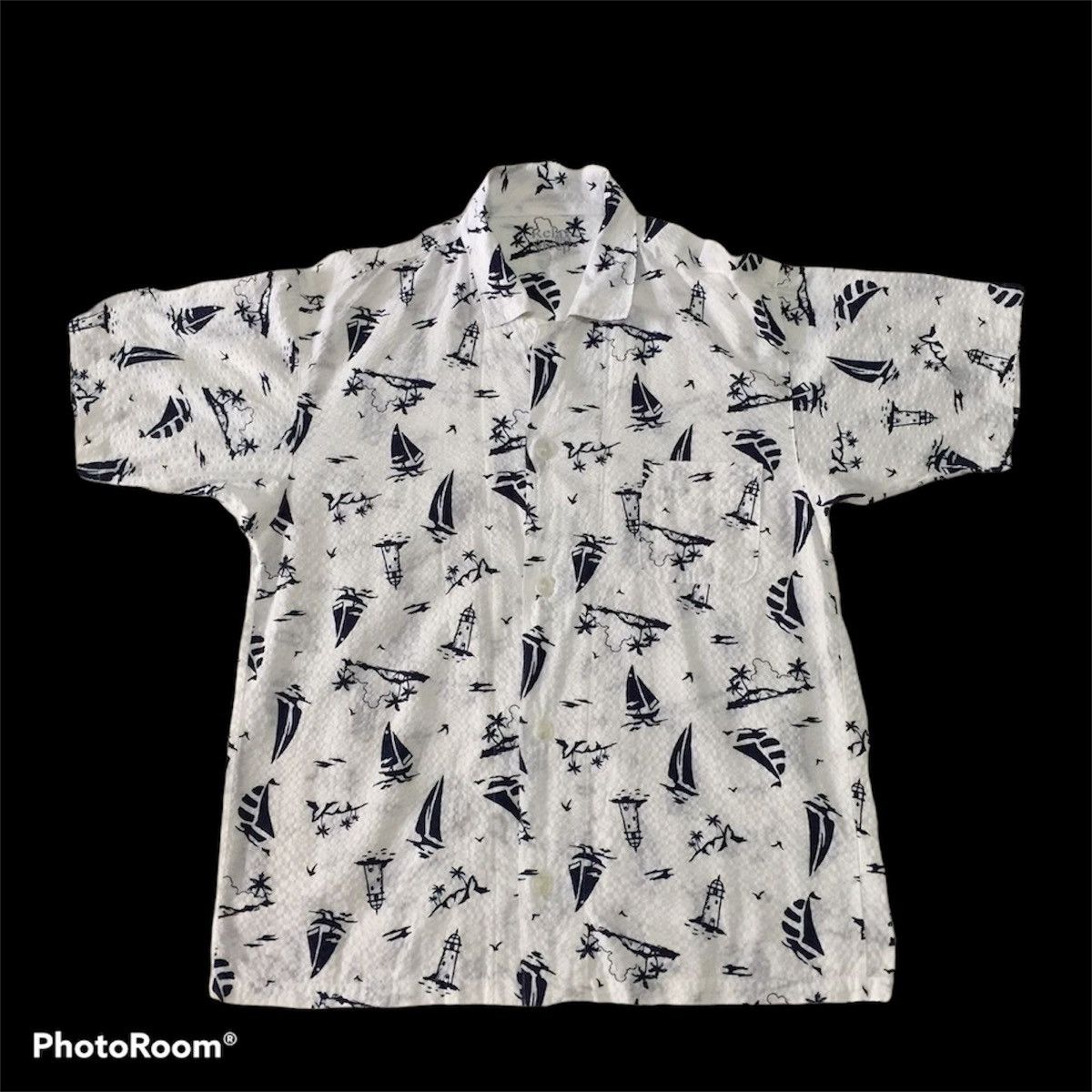 Japanese Brand Topvalu Fullprinted Button Up Shirt Size US L / EU 52-54 / 3 - 1 Thumbnail