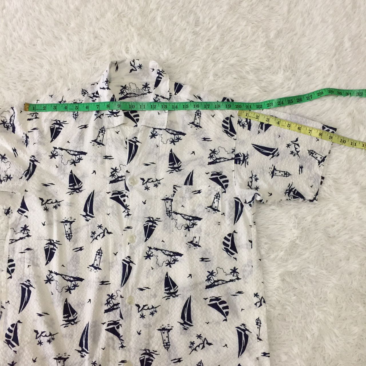 Japanese Brand Topvalu Fullprinted Button Up Shirt Size US L / EU 52-54 / 3 - 7 Thumbnail