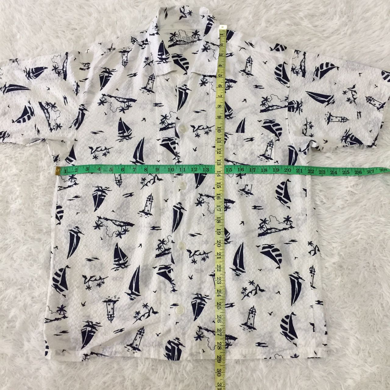 Japanese Brand Topvalu Fullprinted Button Up Shirt Size US L / EU 52-54 / 3 - 6 Thumbnail