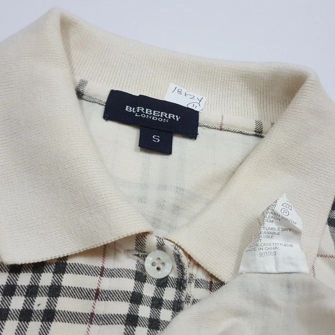 Burberry × Vintage Vintage BURBERRY nova check design polo shirts Size US S / EU 44-46 / 1 - 4 Thumbnail