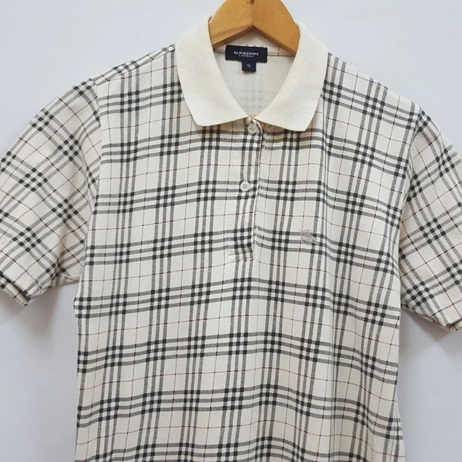 Burberry × Vintage Vintage BURBERRY nova check design polo shirts Size US S / EU 44-46 / 1 - 3 Thumbnail