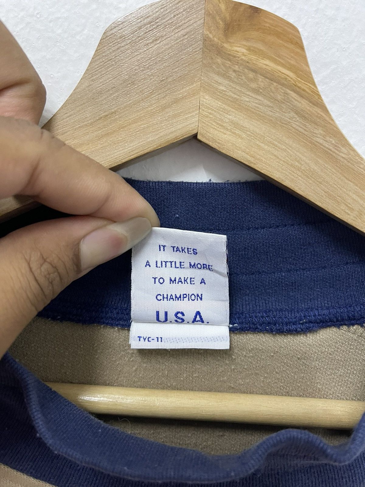 Champion × Japanese Brand × Vintage Vintage Champion Script Logo C Crewneck Longsleeve Tshirt Size US M / EU 48-50 / 2 - 6 Thumbnail