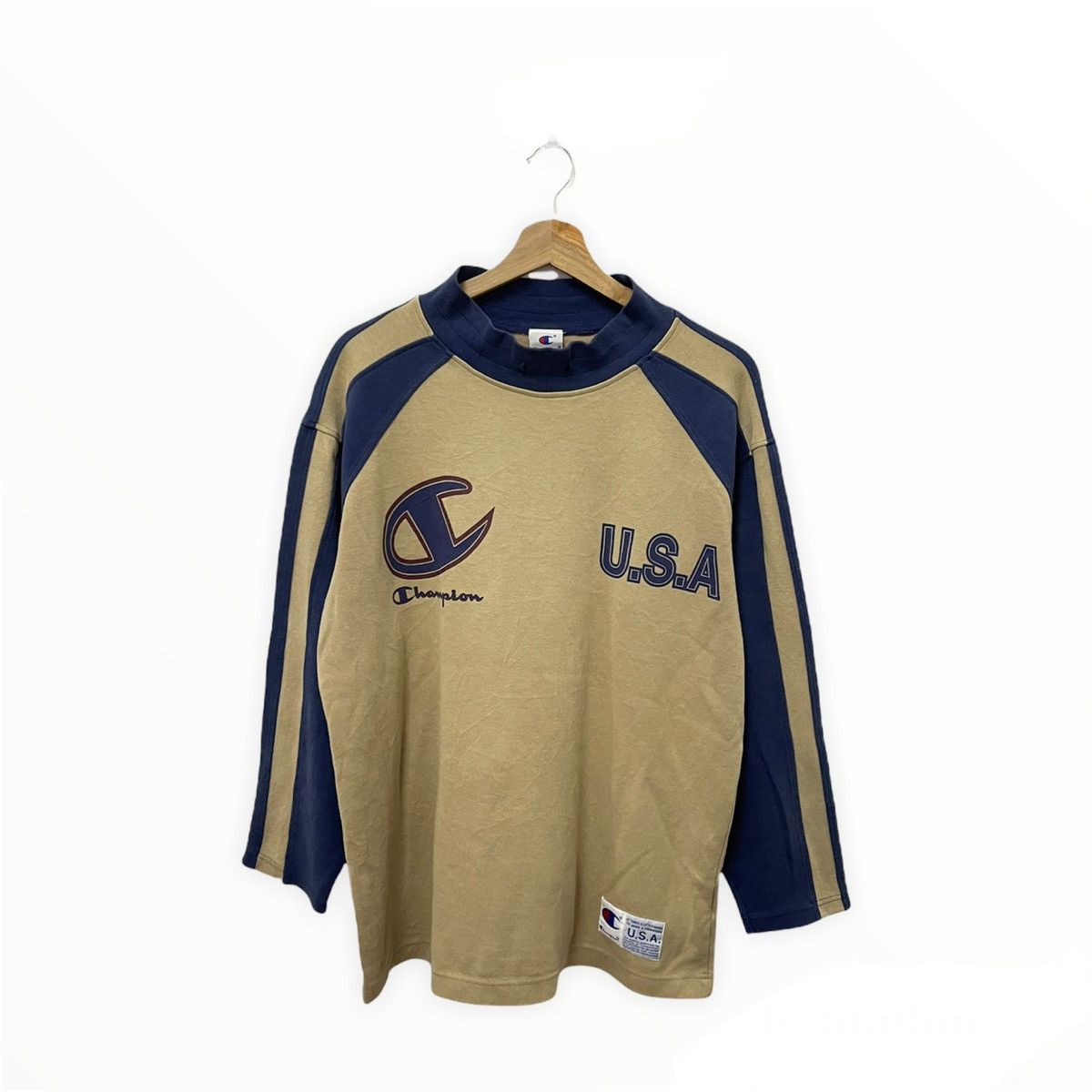 Champion × Japanese Brand × Vintage Vintage Champion Script Logo C Crewneck Longsleeve Tshirt Size US M / EU 48-50 / 2 - 1 Thumbnail