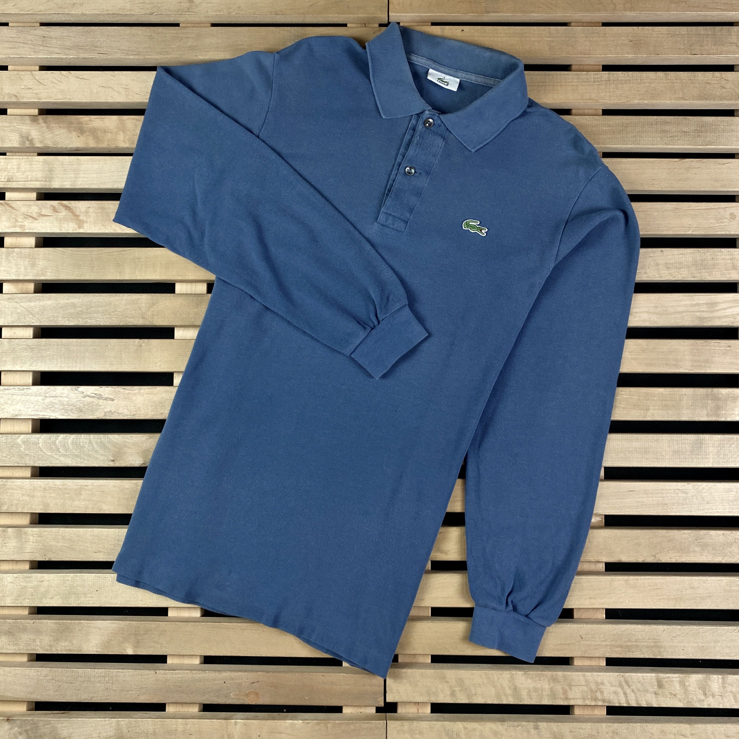 Lacoste × Vintage Mens Rugby Sweatshirt Lacoste Vintage Size 4/M Size US M / EU 48-50 / 2 - 1 Thumbnail