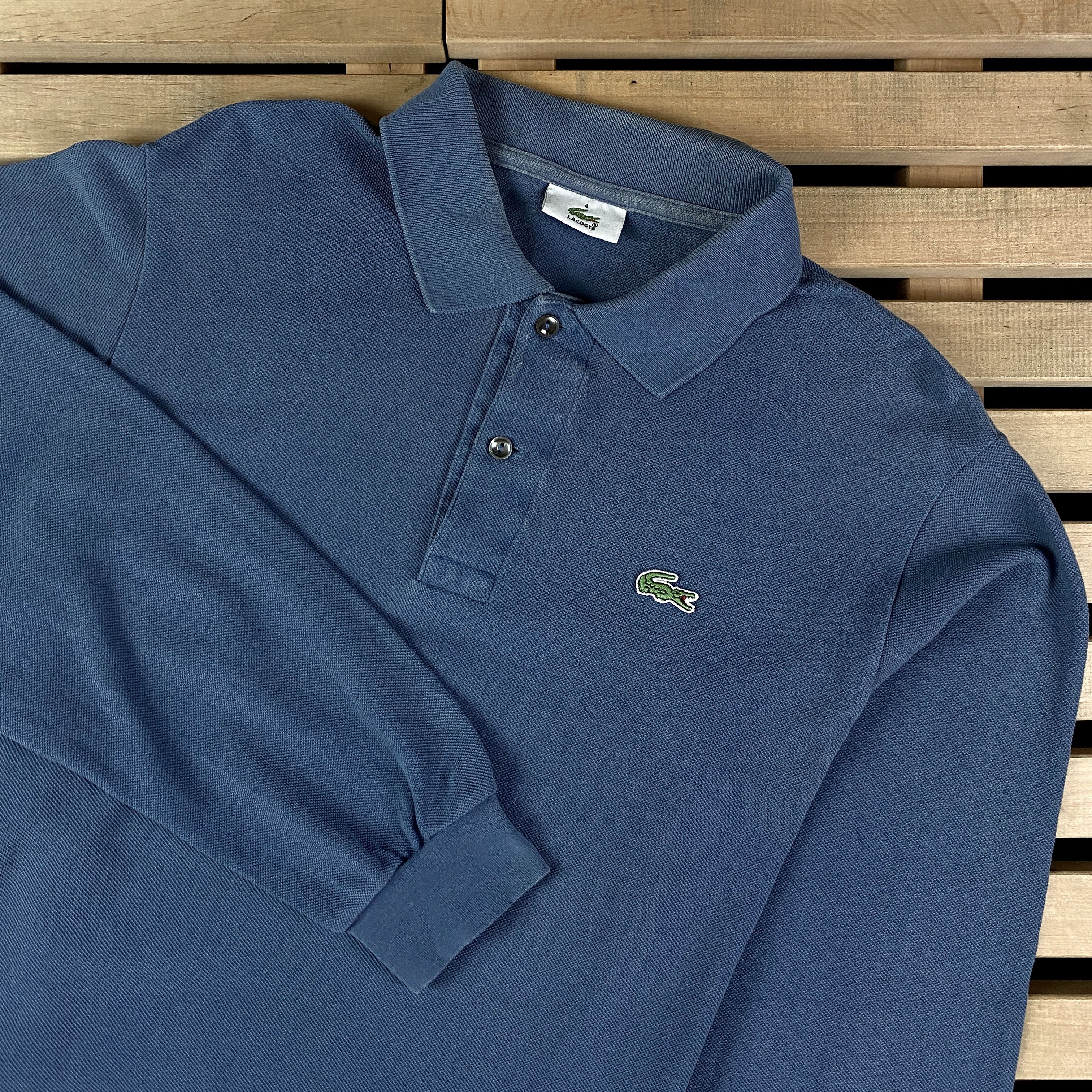 Lacoste × Vintage Mens Rugby Sweatshirt Lacoste Vintage Size 4/M Size US M / EU 48-50 / 2 - 2 Thumbnail
