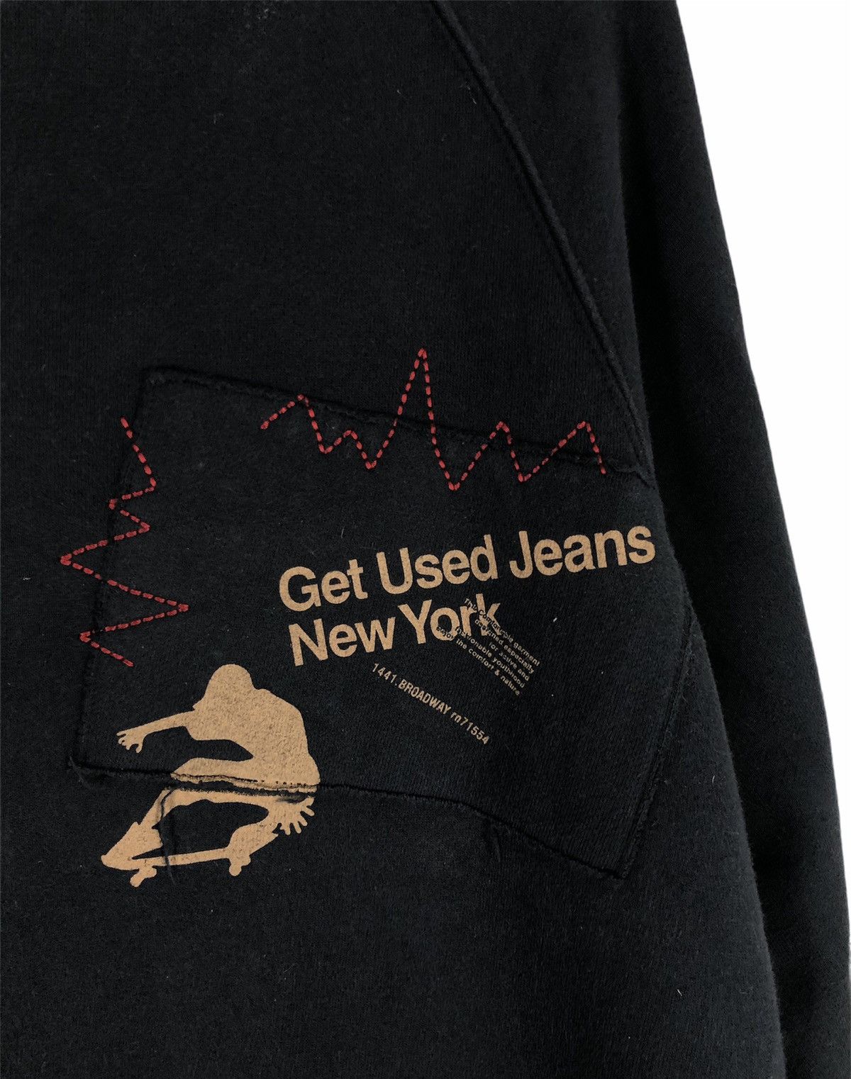 Japanese Brand × Vintage VINTAGE Get Used Jeans Rare New York STREETWEAR SWEATSHIRT Size US L / EU 52-54 / 3 - 6 Thumbnail