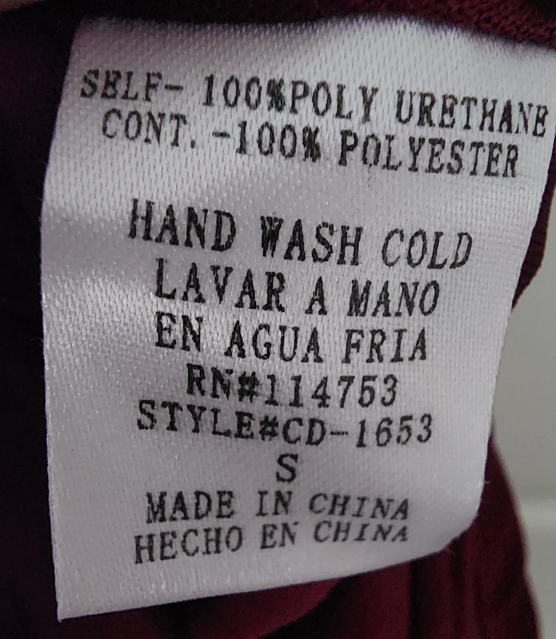Other The Clothing Company Burgundy Faux Leather Dress Small Size S / US 4 / IT 40 - 11 Thumbnail