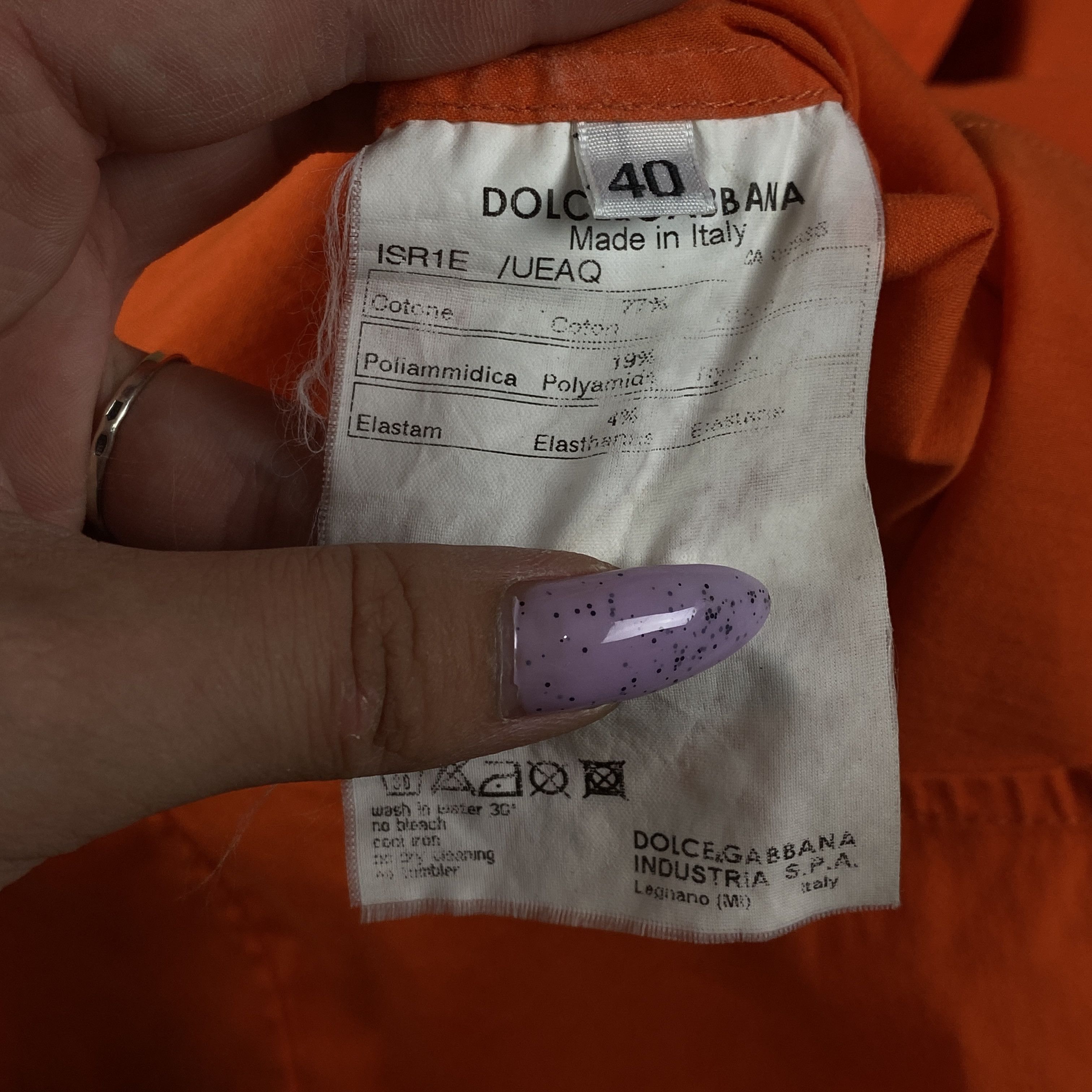 Dolce & Gabbana Women’s Shirt Long Sleeve Dolce Gabbana Size 40 Orange Size S / US 4 / IT 40 - 5 Thumbnail