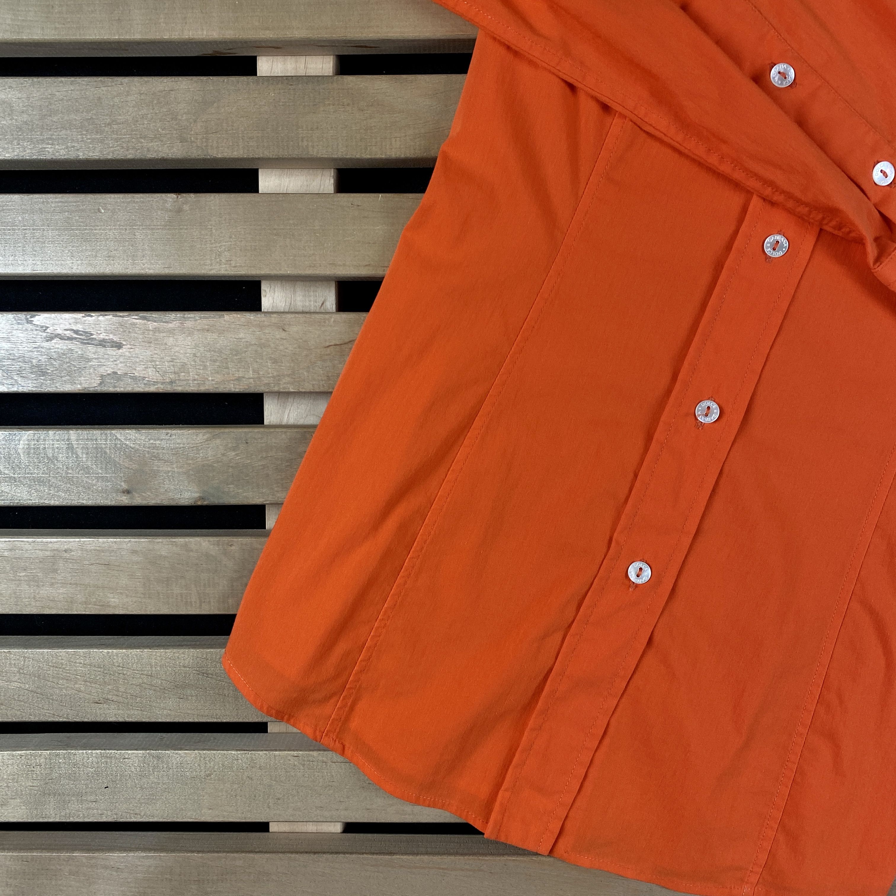 Dolce & Gabbana Women’s Shirt Long Sleeve Dolce Gabbana Size 40 Orange Size S / US 4 / IT 40 - 3 Thumbnail
