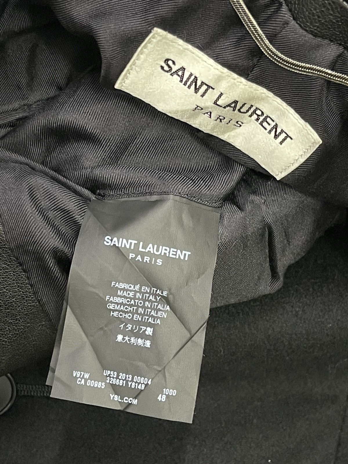 Saint Laurent Paris FALL WINTER 2013 STUDDED JACKET Size 48S - 6 Thumbnail