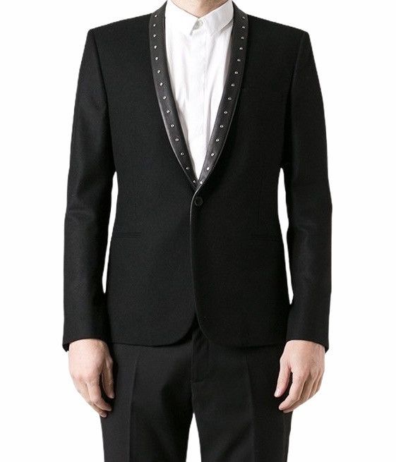 Saint Laurent Paris FALL WINTER 2013 STUDDED JACKET Size 48S - 2 Thumbnail