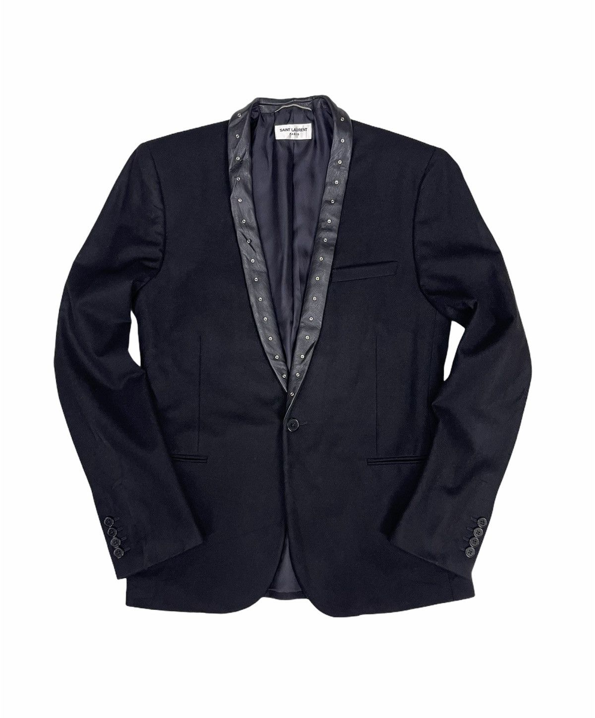 Saint Laurent Paris FALL WINTER 2013 STUDDED JACKET Size 48S - 1 Thumbnail