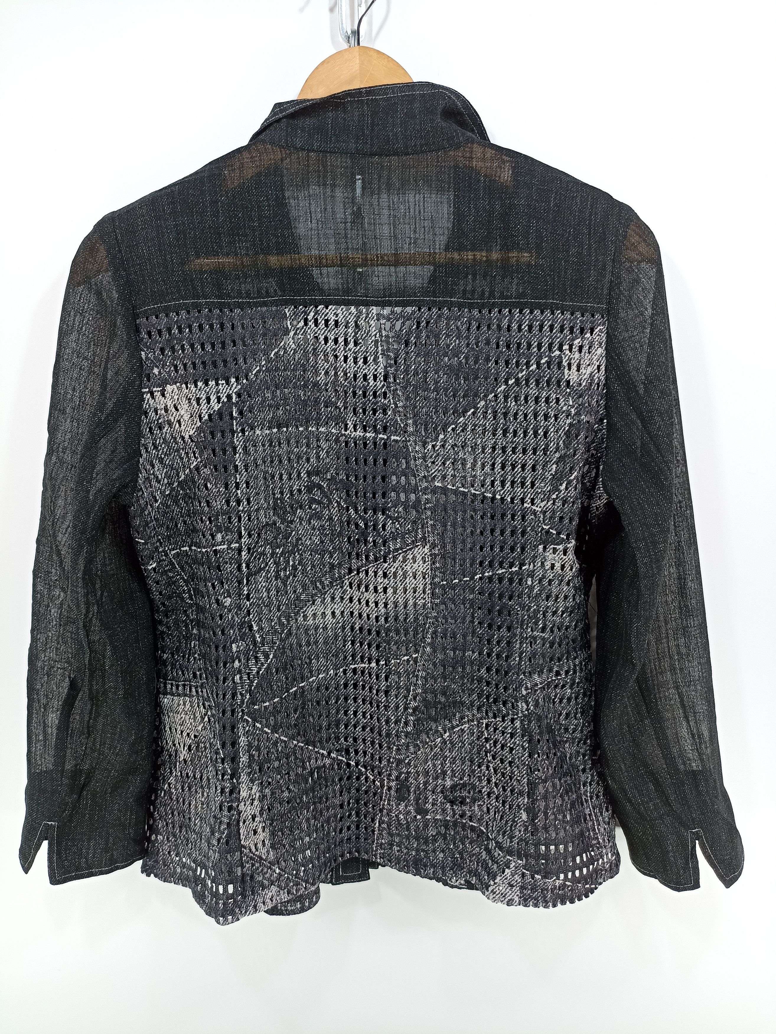 Japanese Brand Mesh Button Up Size M / US 6-8 / IT 42-44 - 2 Thumbnail