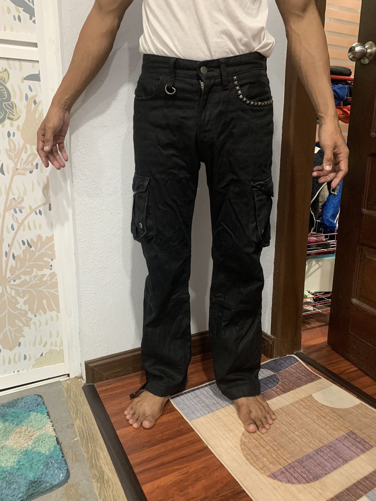 Japanese Brand Cavaria Cargo Jeans Pants Size US 30 / EU 46 - 12 Thumbnail