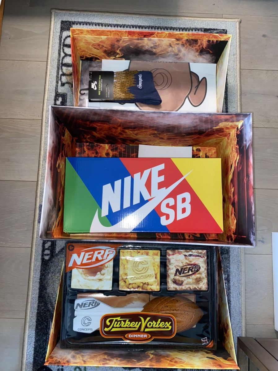 CNCPTS × Nike Nike SB Dunk High Concepts Turdunken (Special Box) Size US 5 / EU 37 - 1 Thumbnail