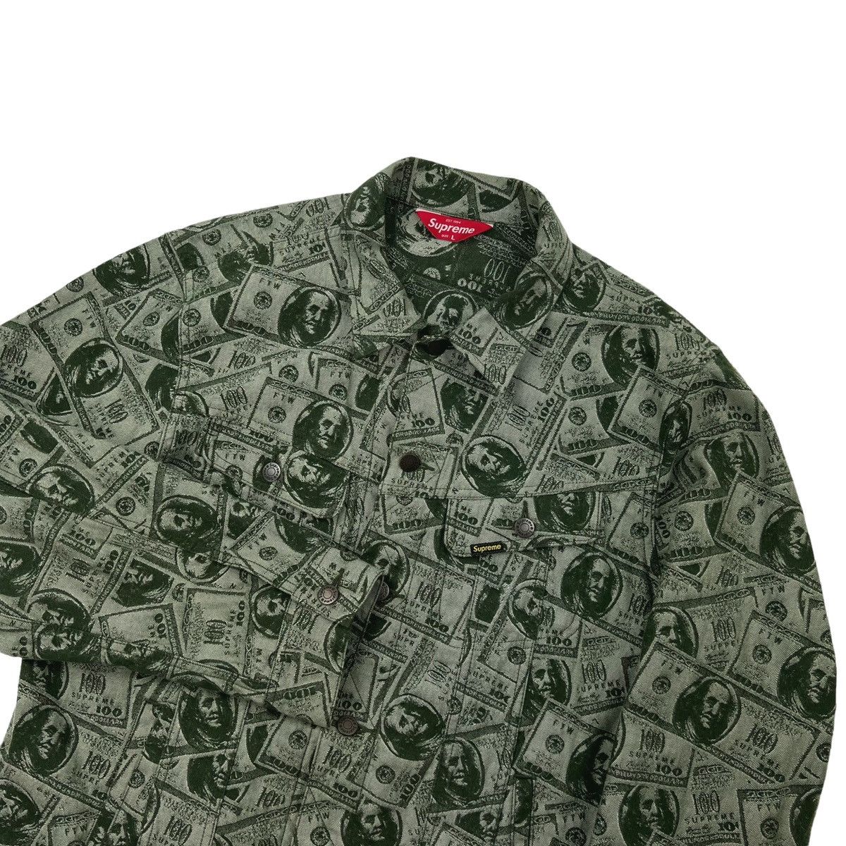 Jacket Supreme Green size L International in Denim - Jeans - 22946079